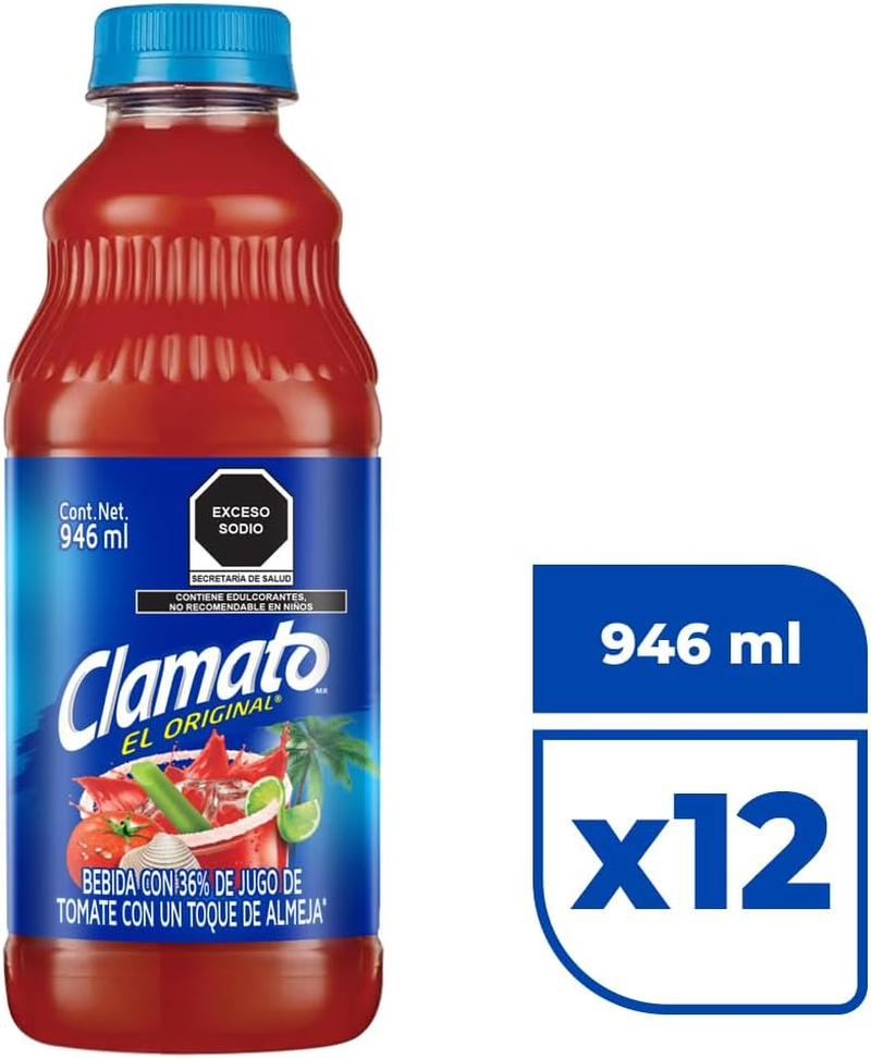 Clamato Tomato Cocktail Juice 946Ml (Pack of 2) image number 4