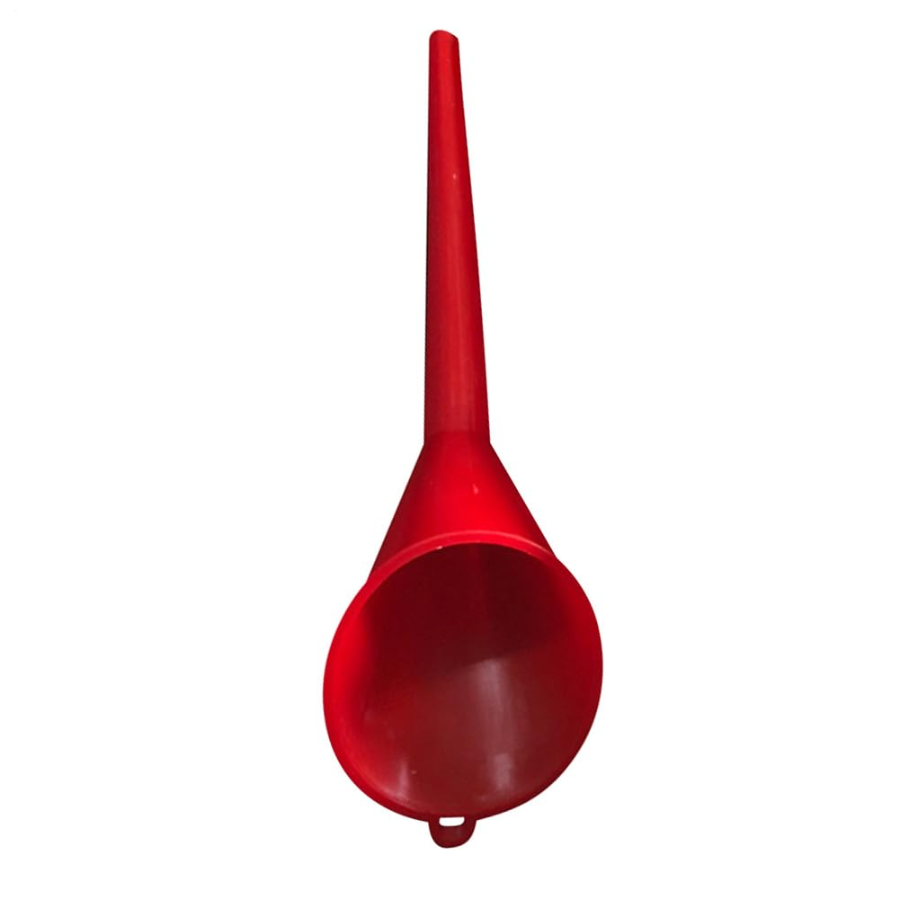 Car Long Mouth Funnel, Flexible Long Automotive Funnel, Refueling Oil Liquid Spout Filling Tool for All Automotive Oils Water Kerosene and Other Liquids (Red)