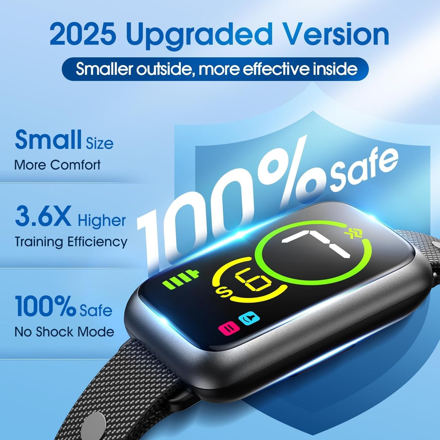 Bark Collar, Smart Dog Barking Collar, Automatic Dog Training Collar for Small Dogs 5-15Lbs, Medium, Large Dogs, Humane Stop Anti-Barking with Beep, Vibration & 7 Adjustable Sensitivity, IP67 Black image number 3