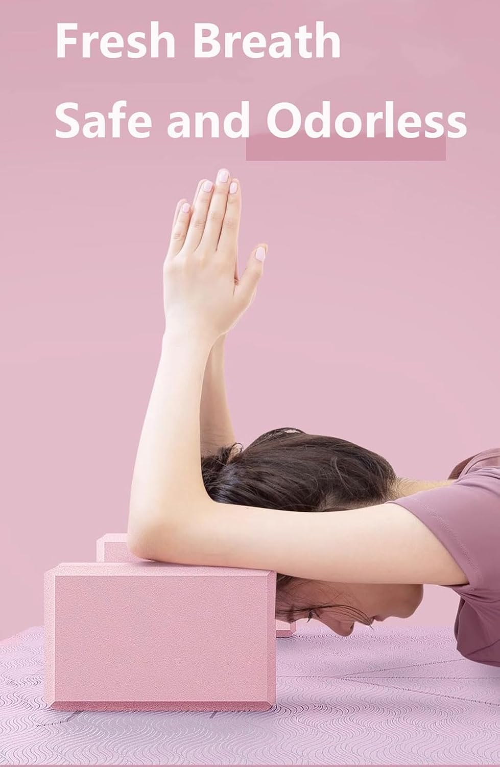 YHIXYUNAZ Yoga Blocks 2 PKS Set Non-Slip High Density Fitness Support Foam Bricks image number 4