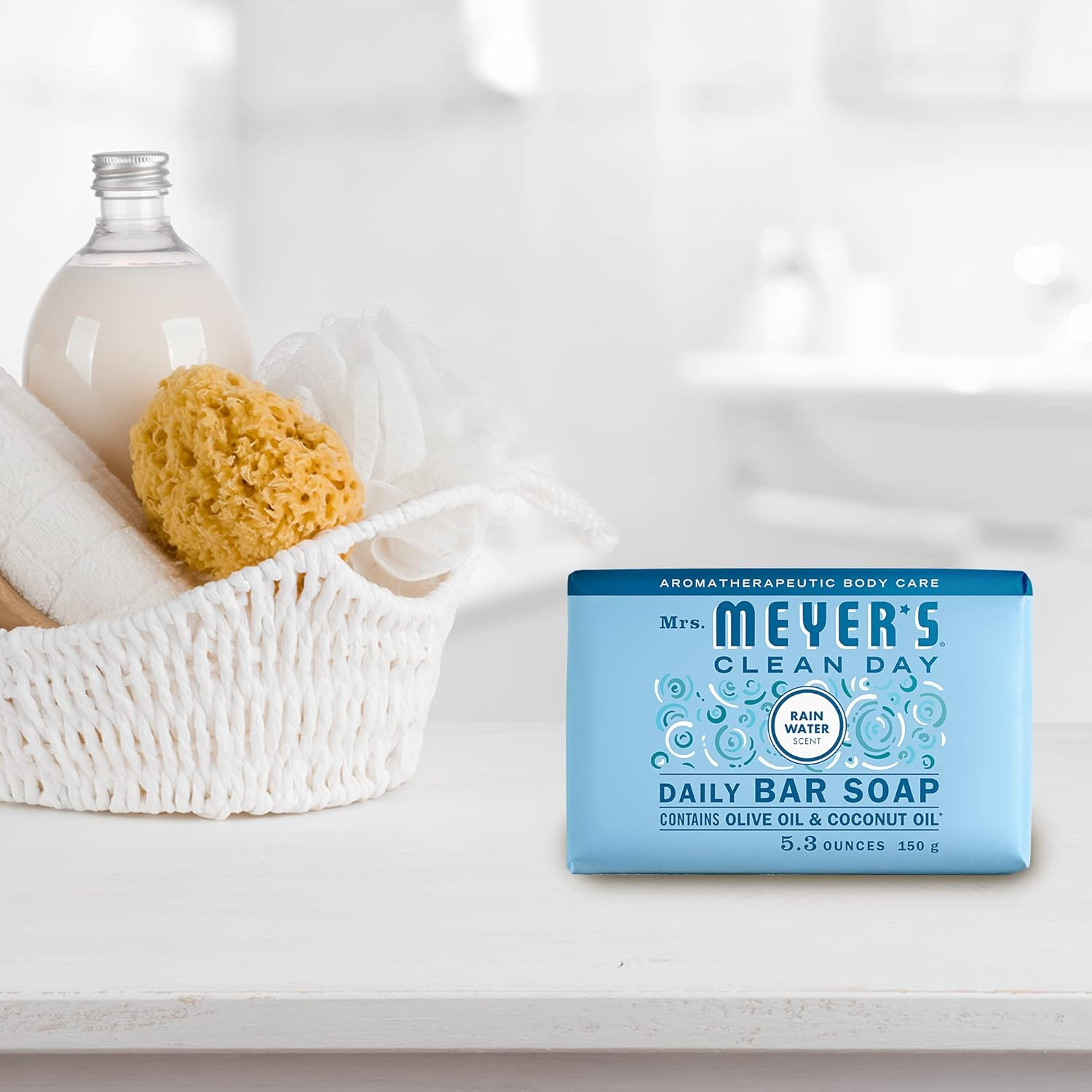 Mrs. Meyer&rsquo;S Clean Day Bar Soap, Rainwater Scent, 5.3 Ounce image number 4