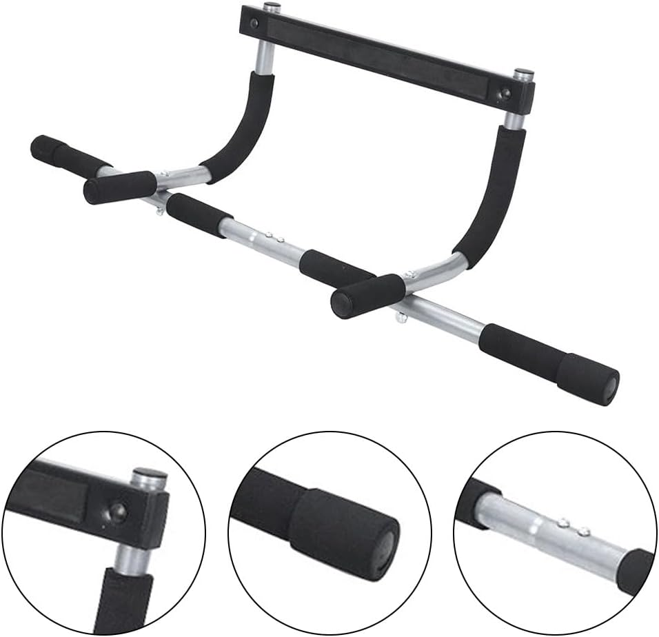 Doorway Pull-Up Bar, Thickened Steel Maximum Weight Limit 160 Kg, Upper Body Fitness Exercise Bar, Doorway Multi-Grip Device, Indoor Pull-Up Bars for Home and Gym image number 2