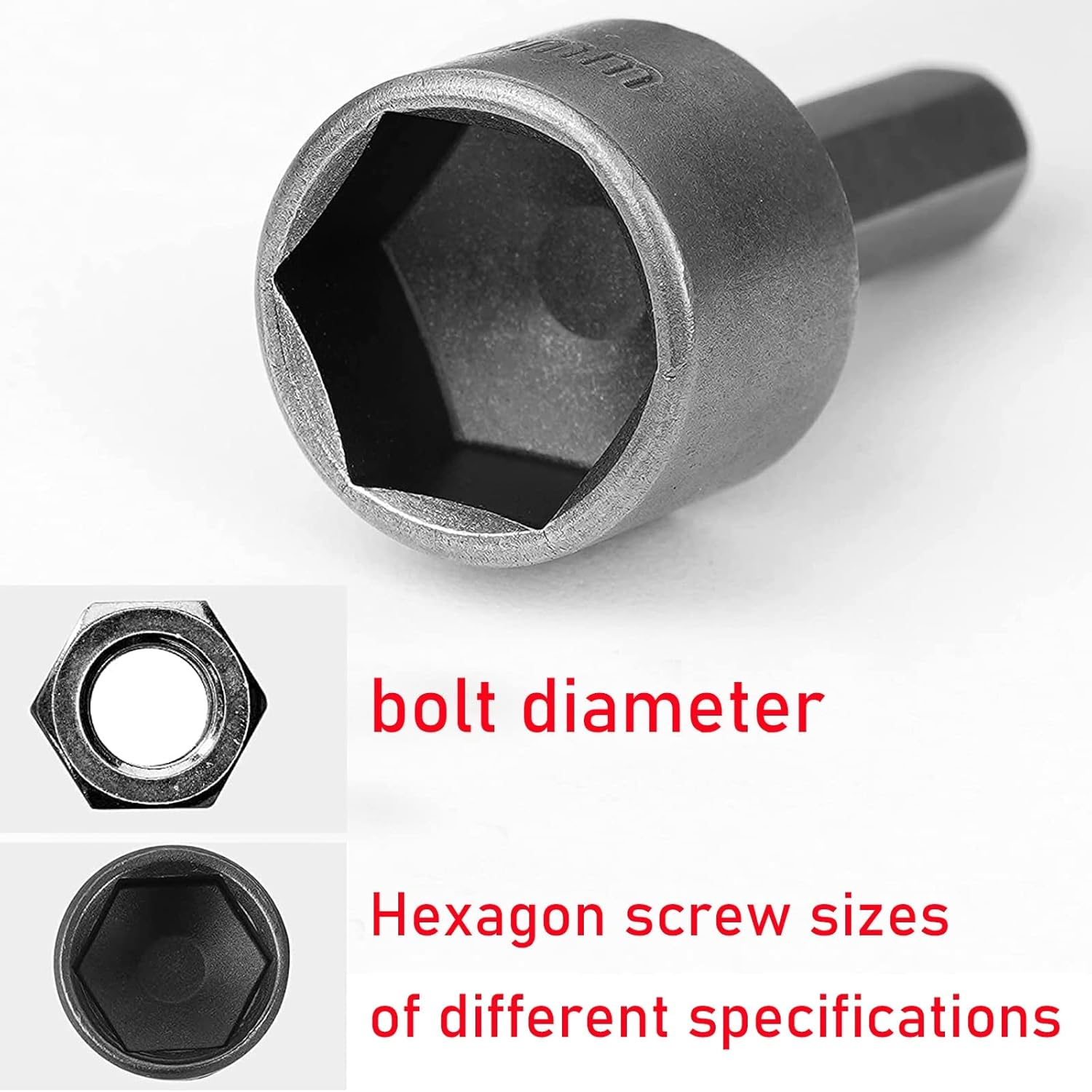 Behone 2 X 9 Socket Spanner Set Socket Bit Adapter 5 Mm - 13 Mm Tool Nuts Socket Nuts Magnetic Bit Adapter 1/4 Inch Hex Socket Nuts for Drill or Cordless Screwdriver image number 2