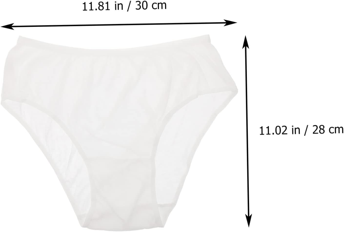 Baluue 4Pcs Disposable Postpartum Panties for Women XXL Size Soft Cotton Portable Maternity Underwear for Post-Birth Recovery White