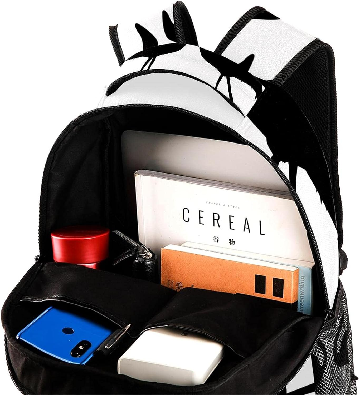 Flamingo Couple Silhouette Backpack Students Shoulder Bags Travel Bag College School Tote Backpacks image number 2