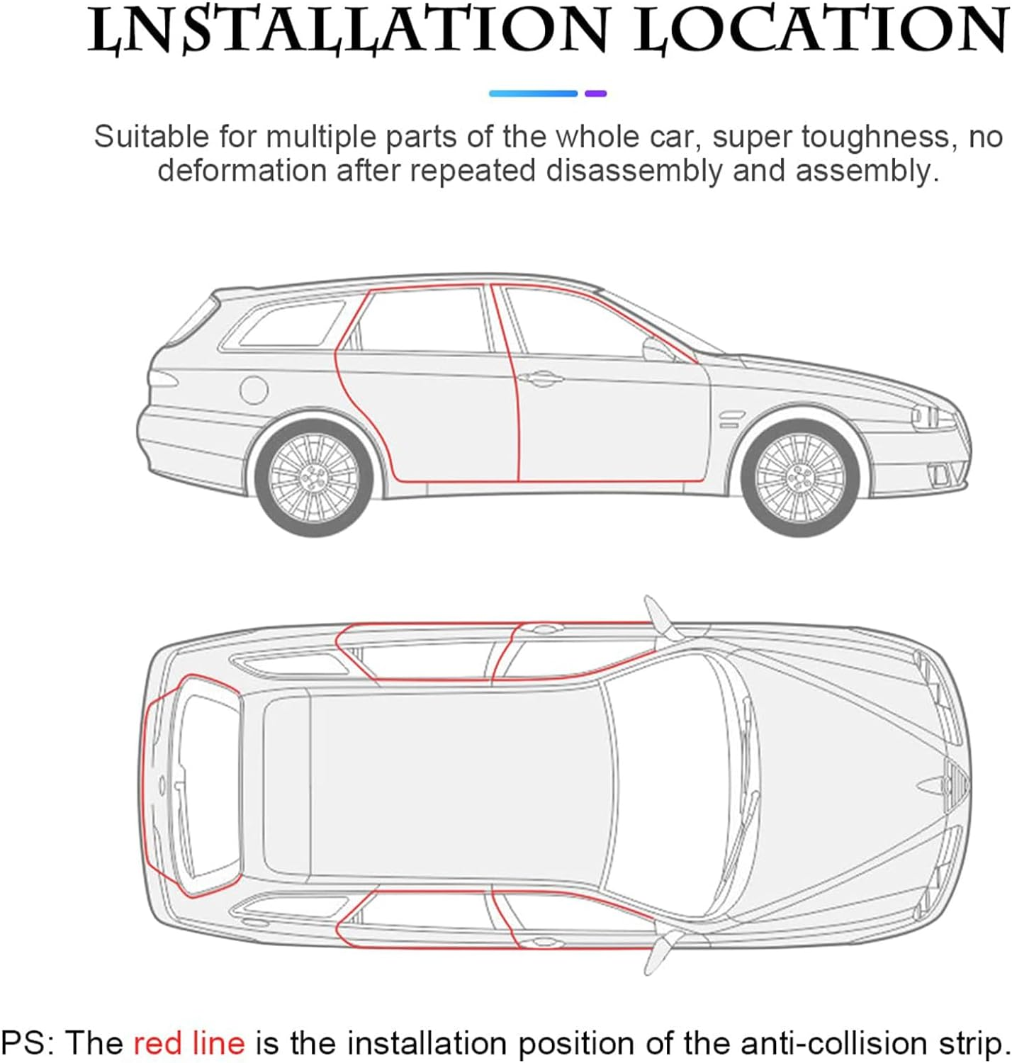 Car Door Edge Guards,16.4Ft(5M) Universal Rubber Seal U Shape Car Door Protector,Automotive Door Entry Guard Automotive Trim Car Door Edge Protector for Trucks Sedans SUV image number 3