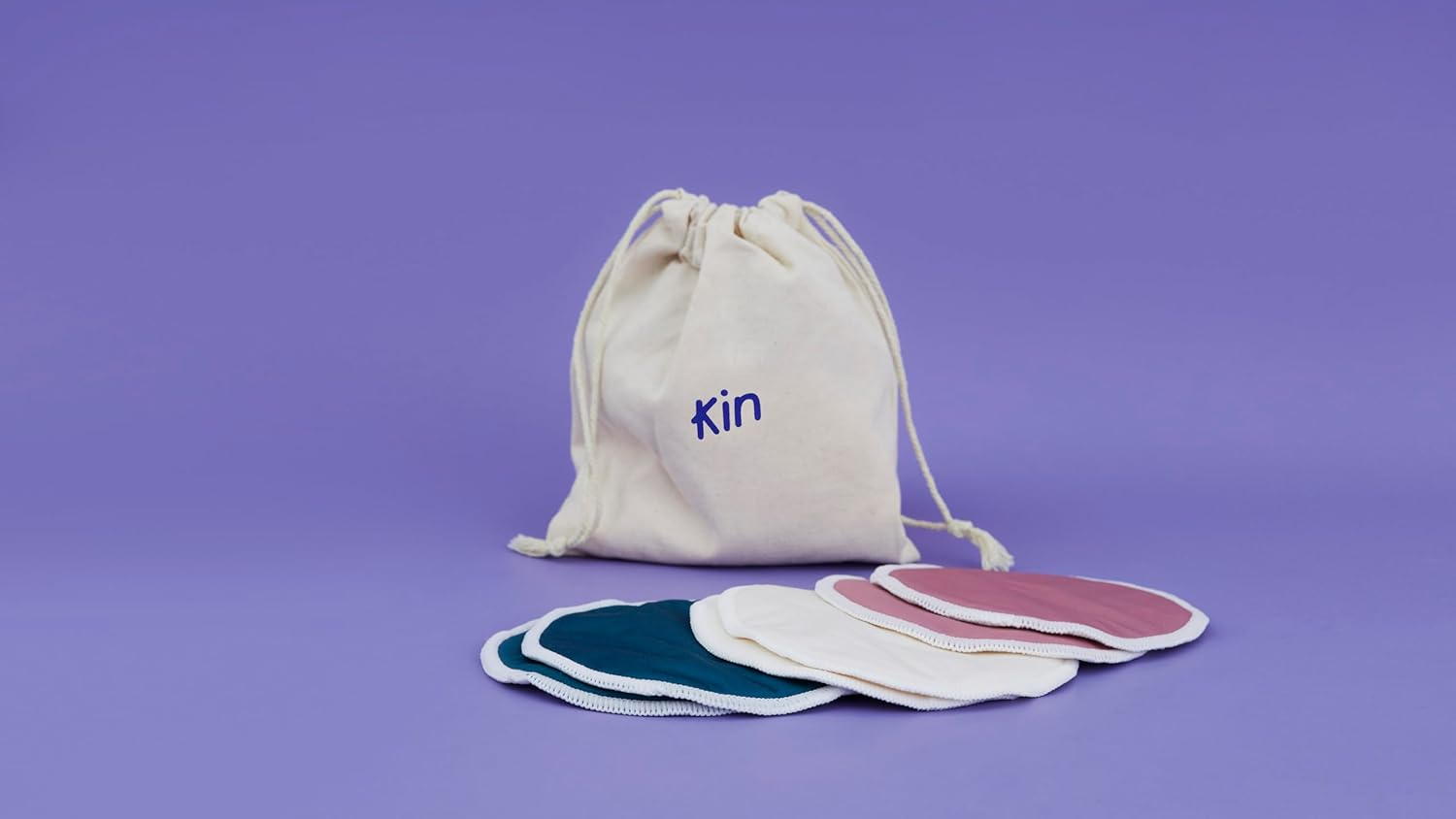 Kin the Breast Pads 3 Pack | Reusable Nursing Pads | Leak Proof, Full Coverage & Invisible under Bra | Soft Bamboo Material | Prevents Nipple Chafing | Eco-Friendly & Machine-Washable image number 1