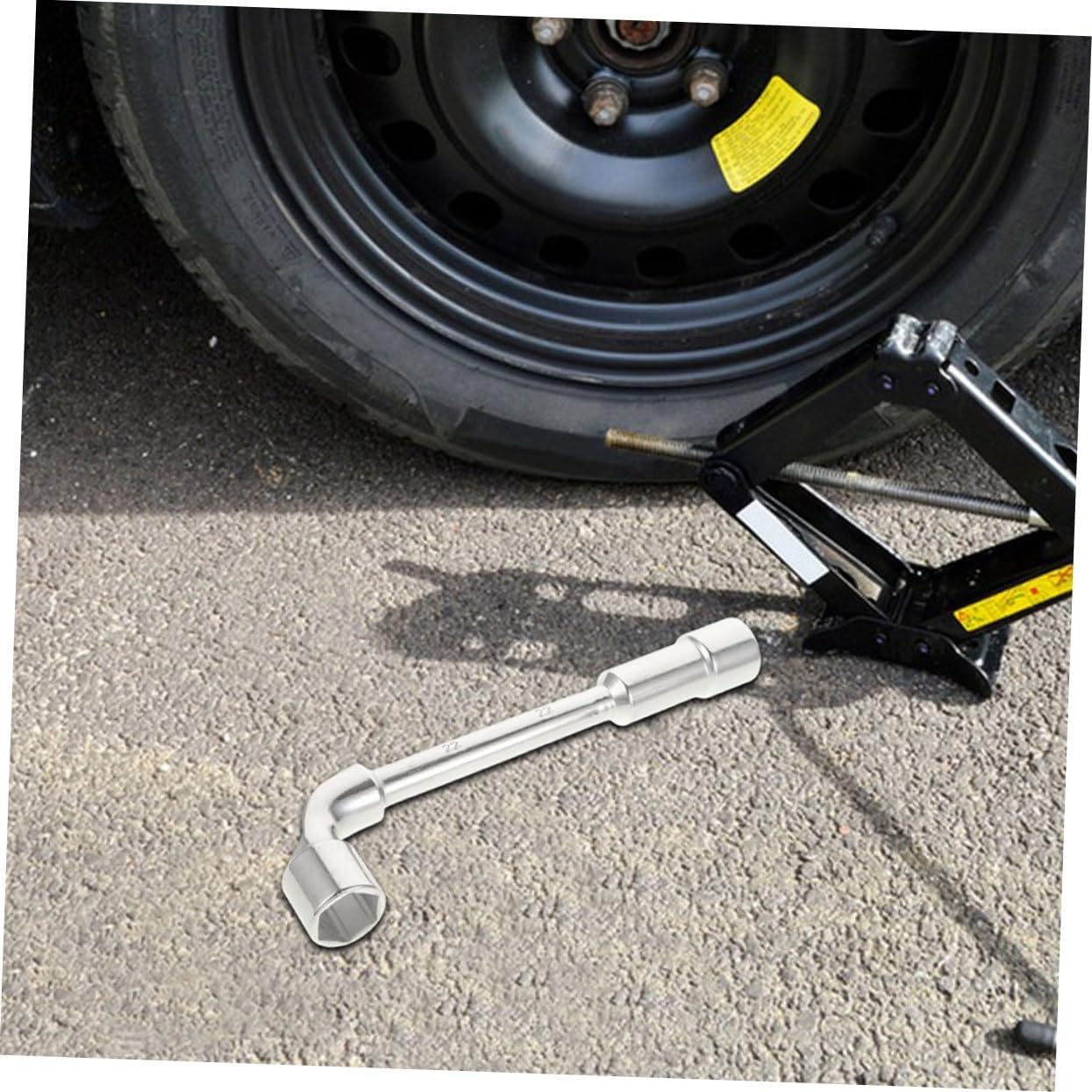 MOLUCKFU Shaped Wrench Ergonomic Tire Valve Tool for Efficient Tire Changes Design for Automotive Repairs Comfortable Grip for Easy Use image number 2