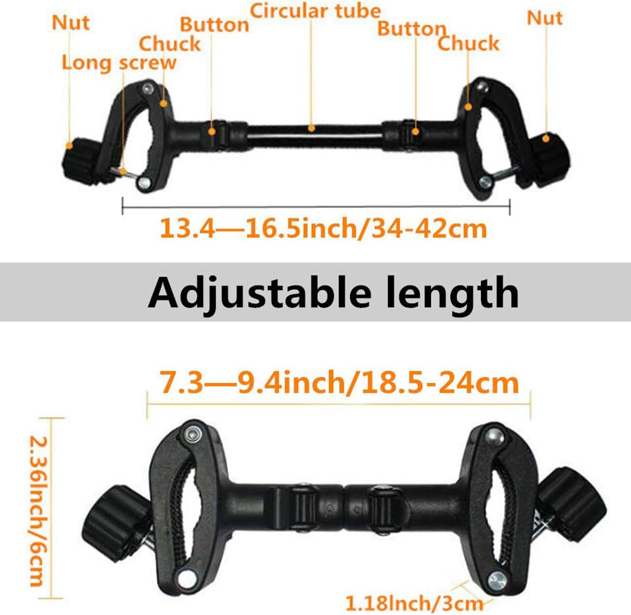 Baby Stroller Connectors, Turn 2 Strollers into an Instant Tandem Stroller, Fits Most Baby Strollers image number 3