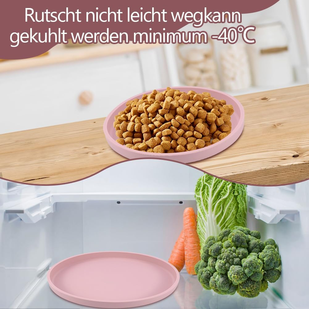 LOMUG Cat and Dog Feeding Bowl, Pack of 3, Silicone Cat Bowl, Drinking Bowl, Cat Bowl, Pet Bowls for Dry Food, Cat Plate for Dry Food and Wet Food image number 5