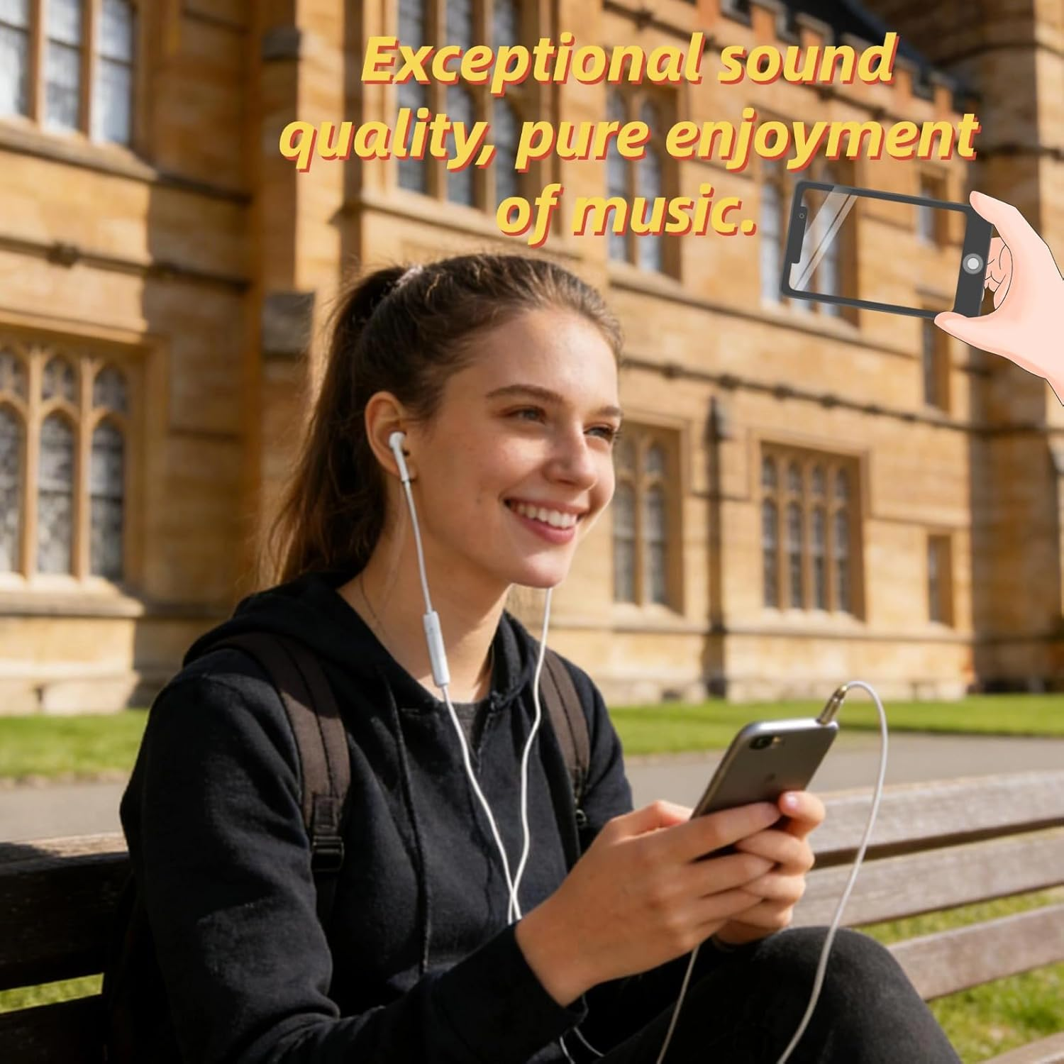 Yctze 3 5Mm Double Spiral anti Radiation Air Tube Earphones for Mobile Phones Emf Headphones image number 3