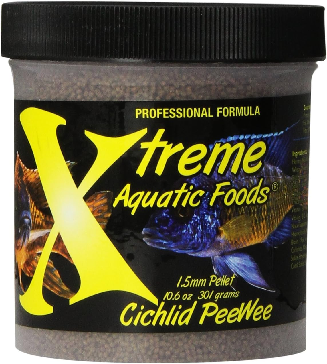 Xtreme Aquatic Foods Cichlid Peewee 1.5Mm Slow-Sinking Pellets 283 Grams (10Oz) image number 3
