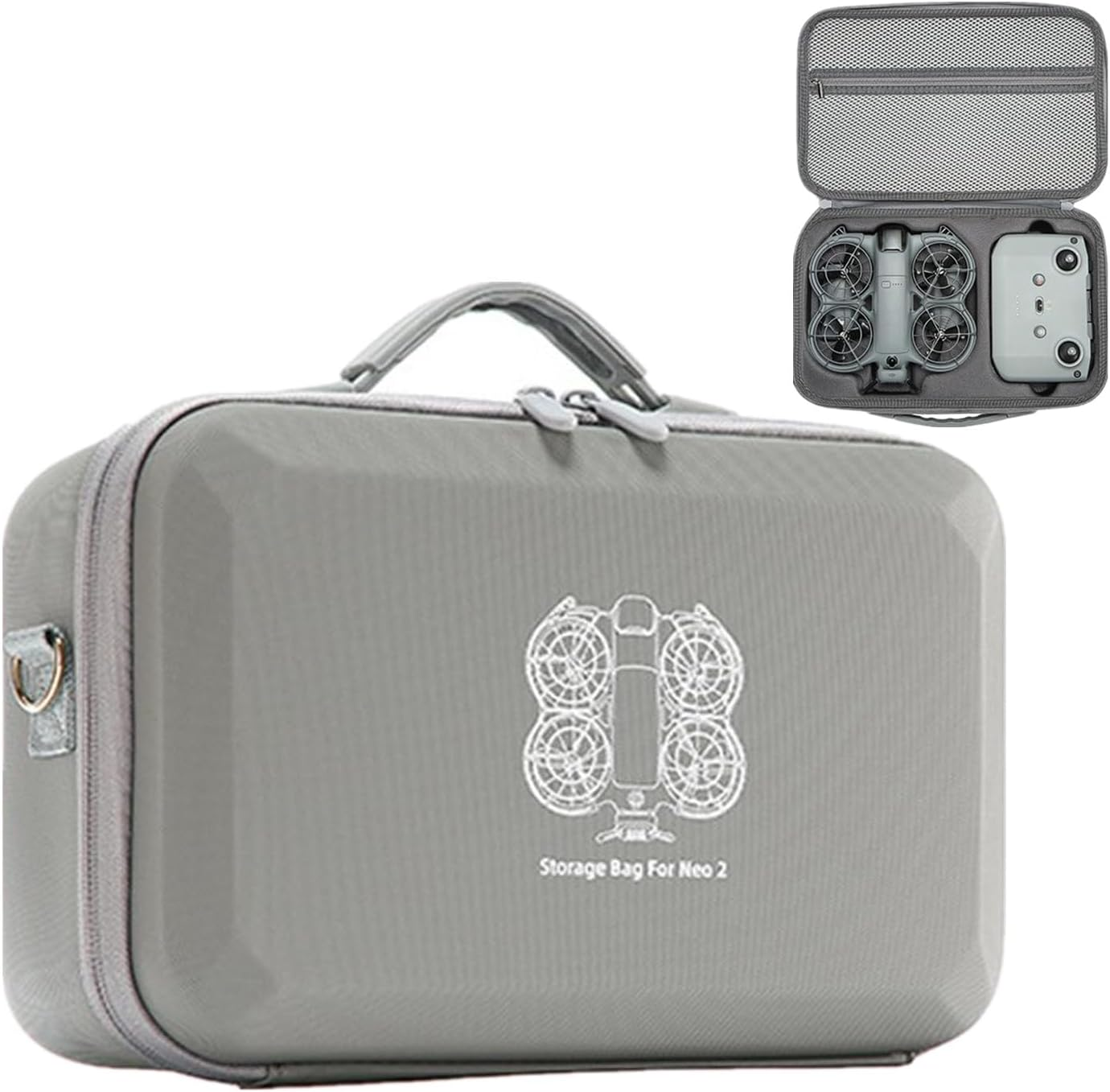 Case for DJI Neo 2, Hard Carrying Case for DJI Neo2, Portable Travel Storage Shoulder Bag Large Capacity