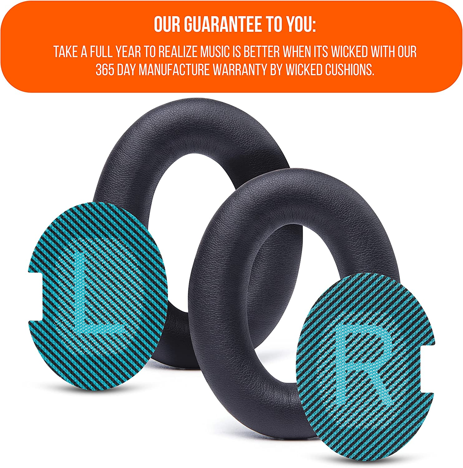 WC Wicked Cushions Premium Replacement Ear Pads for Bose Headphones - Compatible with QC15 / QC25 / QC35 & 35 Ii / QC2 / AE2 / Ae2I / AE2W / Soundlink - Softer Leather, Luxury Memory Foam | Black - Brown image number 7