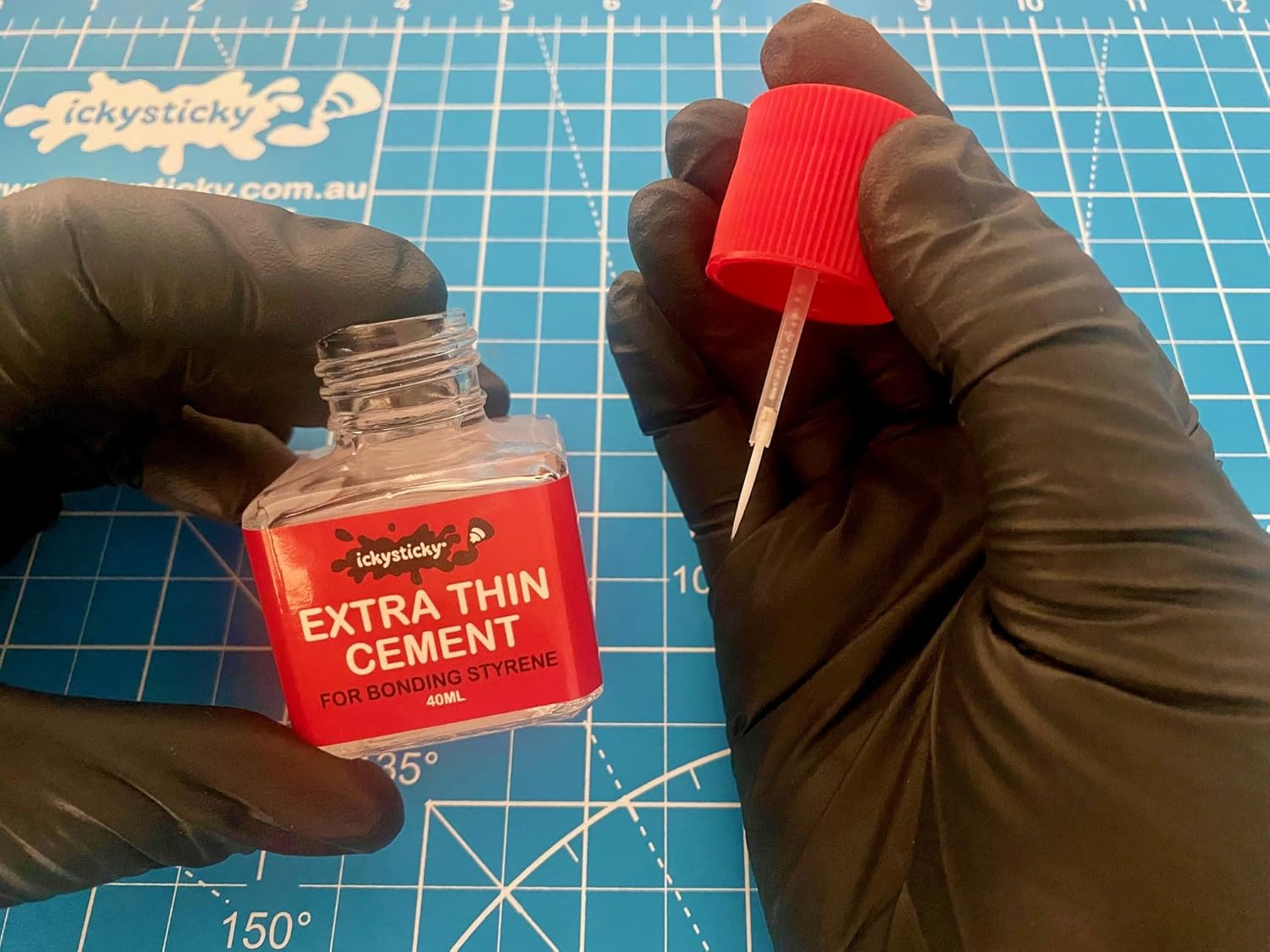 Ickysticky Extra Thin Cement 40Ml for Styrene for Styrene Model Kits Tamiya Kits image number 2