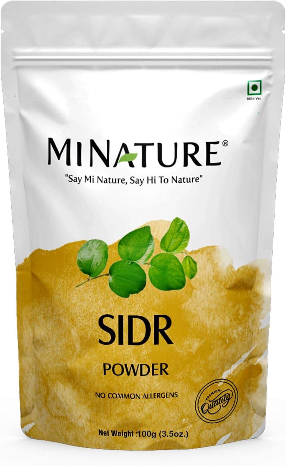 Mi Nature Sidr Leaves Powder | for Hair Care |Herbal Hair Care for Deep Cleansing and Conditioning | Natural Source of Mucilages and Saponins| Resaleable Pack |(100Gram/3.5Oz) image number 6