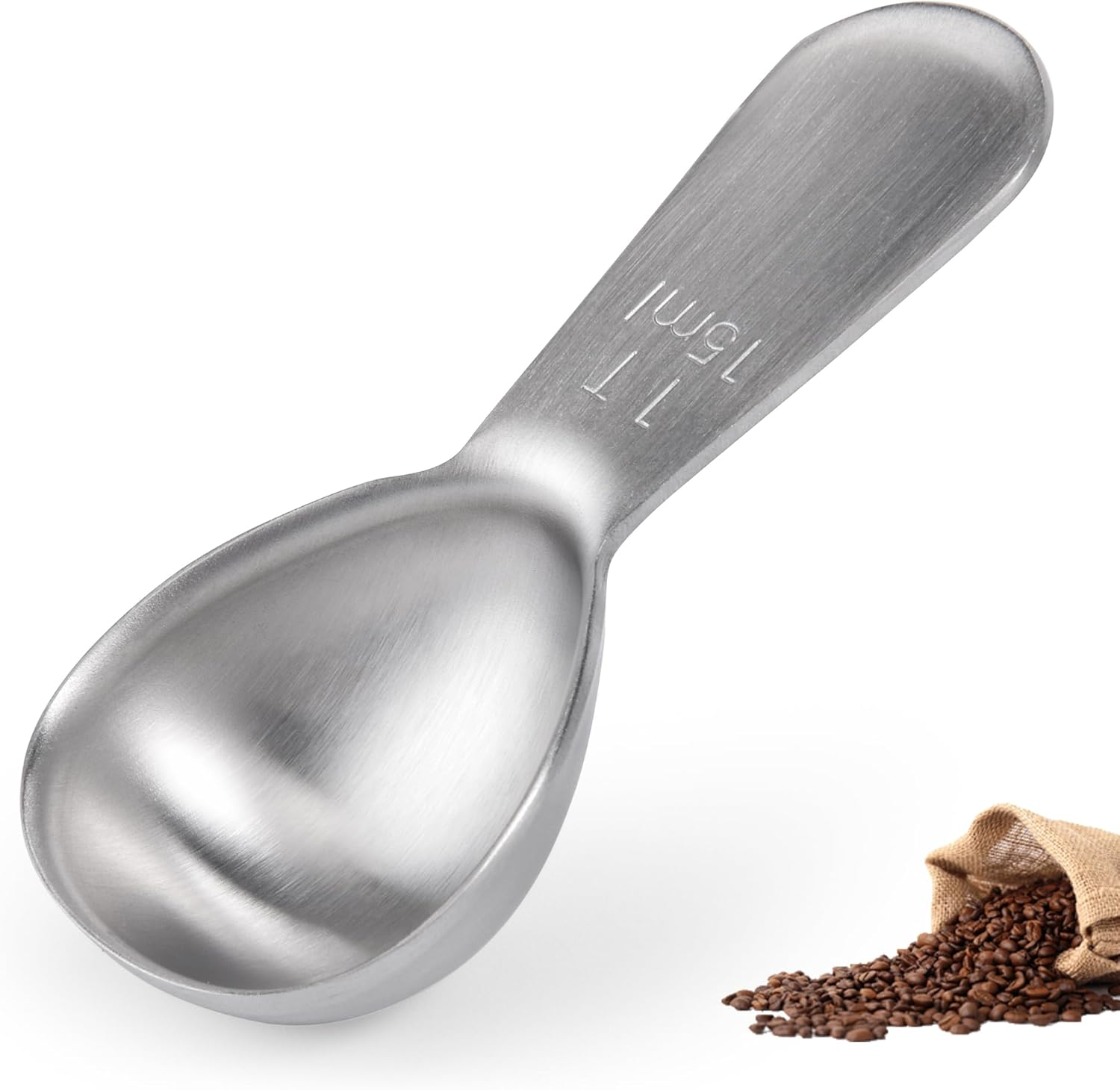 Doosu 1 Tablespoon Coffee Scoop - 18/8 Stainless Steel Heavy Duty Measuring Spoon with Short Handle, Food Grade Metal Tbsp Scoop for Ground Coffee Beans Tea Sugar Powder (15Ml) image number 4