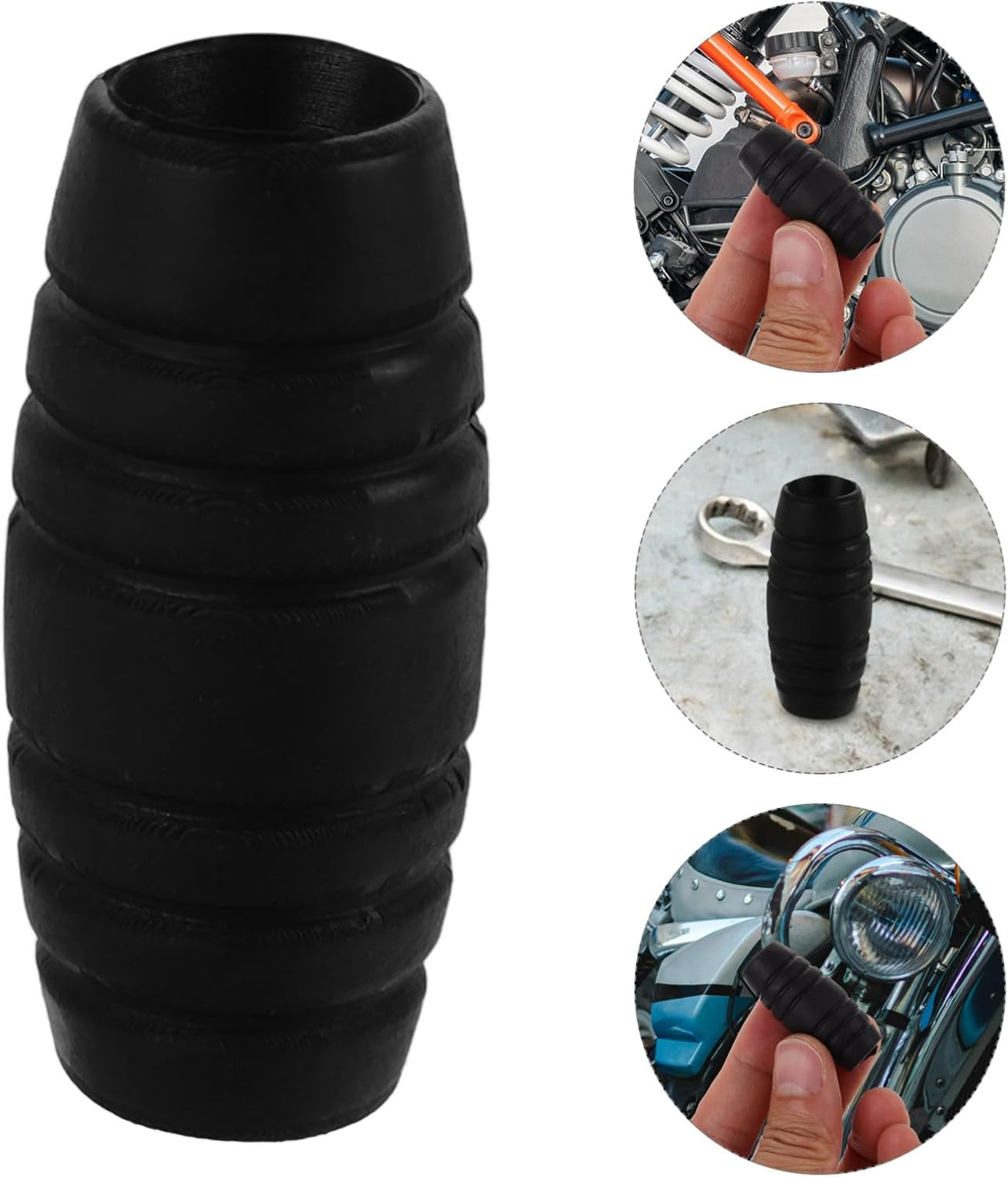 ULTECHNOVO 3Pcs Motorcycle Shifter Cover Rubber Protective Cover for Gear Shifter Lever Riding Non-Slip Motorcycle Foot image number 2