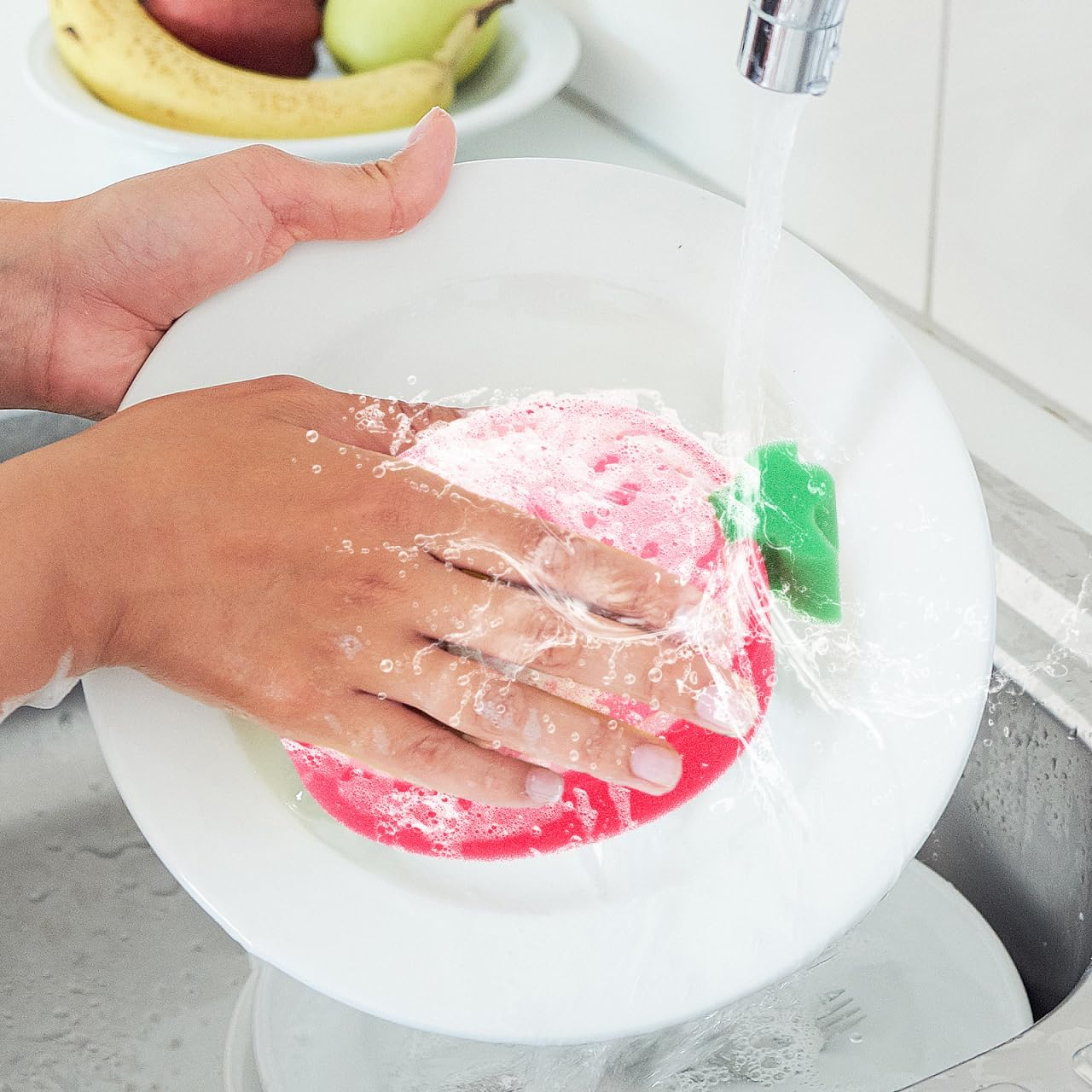 EXCEART Body Sponges Scrubbers Body Sponge for Bath Cleaning Sponge 4Pcs Fruit Shaped Bath Sponges Body Wash Sponge Cleaning Supplies Scrubbers Body Wash Bath Sponge image number 5