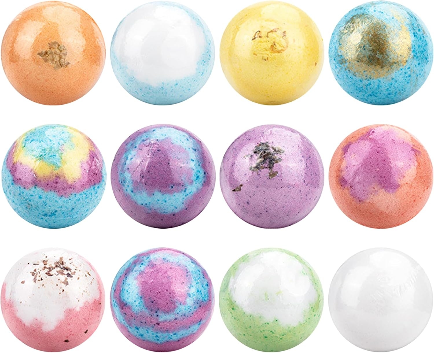 Bath Bombs for Women 12PCS Natural Ingredient Shower Bombs Moisturizes Soothes the Skin, Relieve Stress Bath Bubbles Spa Essential for Women Relaxing image number 6