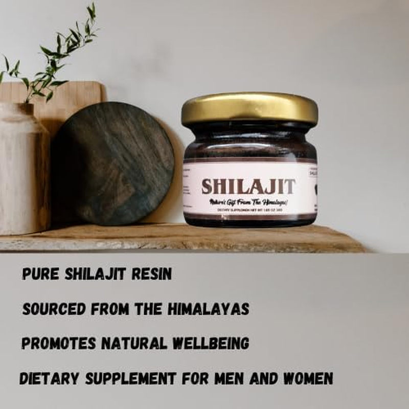 Pure Himalayan Shilajit Resin| Natural Gold Grade Dietary Supplement for Men & Women| Boosts Metabolism & Promotes Vitality|85+ Trace Minerals, Rich in Fulvic Acid (30 G (Pack of 1)) image number 6