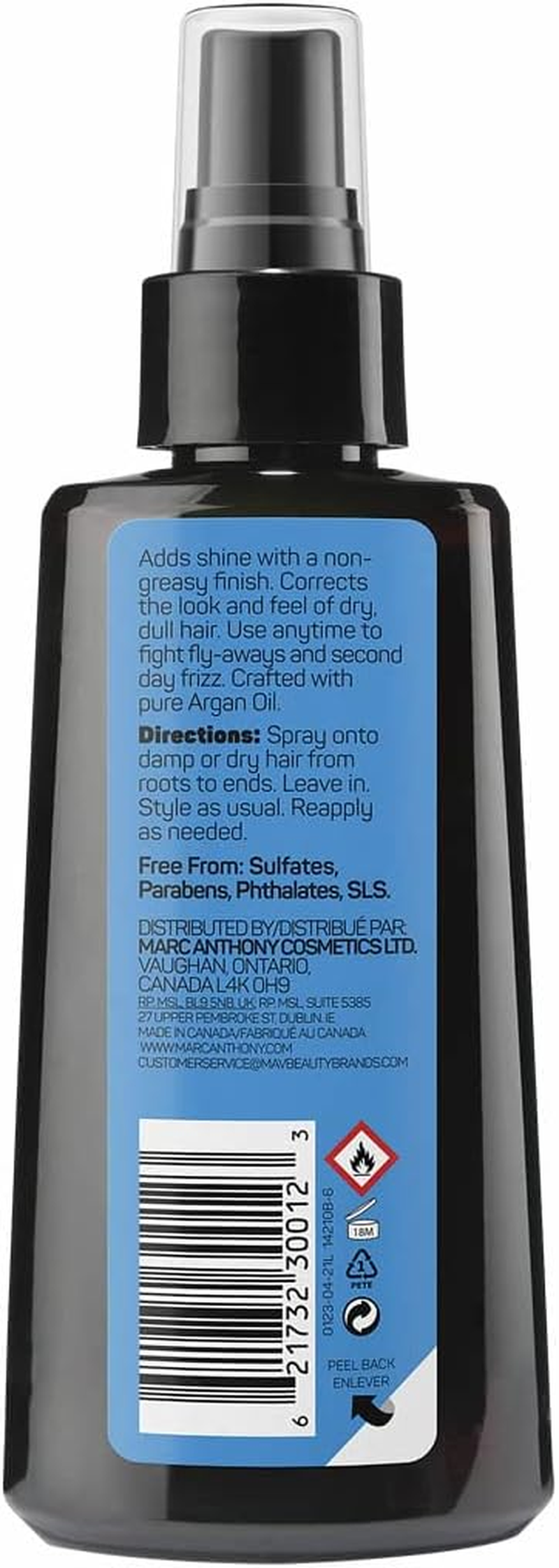 Marc Anthony Nourishing Argan Oil of Morocco Dry Styling Oil, 120Ml image number 2