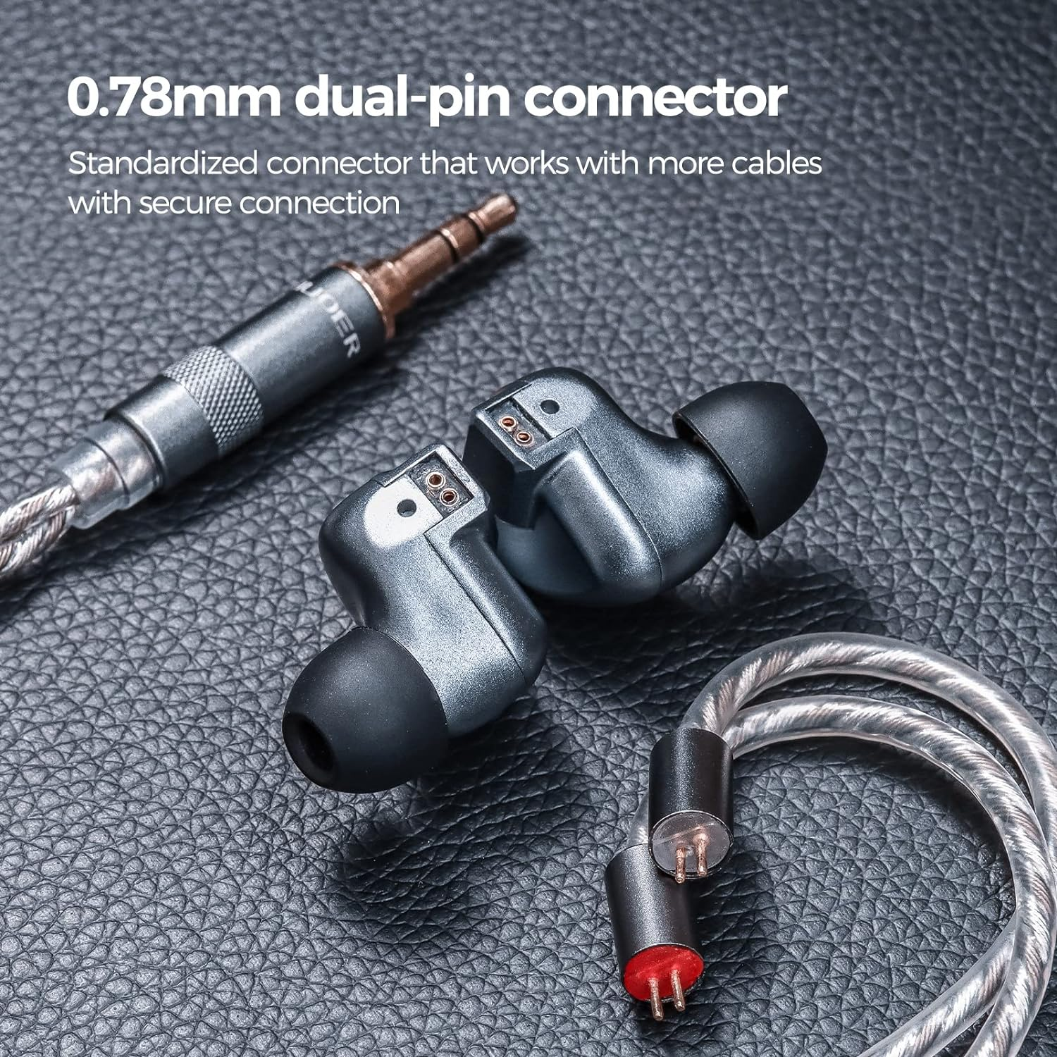 Letshuoer S12 In-Ear Headphones 14.8Mm Planar Magnetic Driver Wired In-Ear Hifi Earphones for Smartphones/Pc/Tablet (4.4Mm Connector, Silver) image number 2