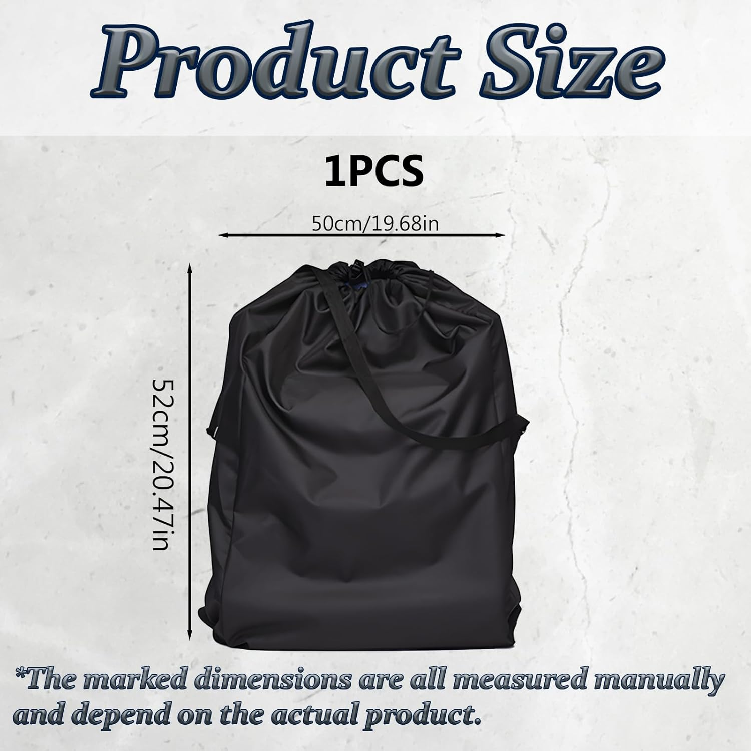 Stroller Bag for Airplane, Foldable Pram Bag for Airplane, 3Pcs Durable Stroller Travel Bag, 52 * 50Cm Portable Stroller Bag,Suitable for Use When Traveling or Going Out (Black) image number 6