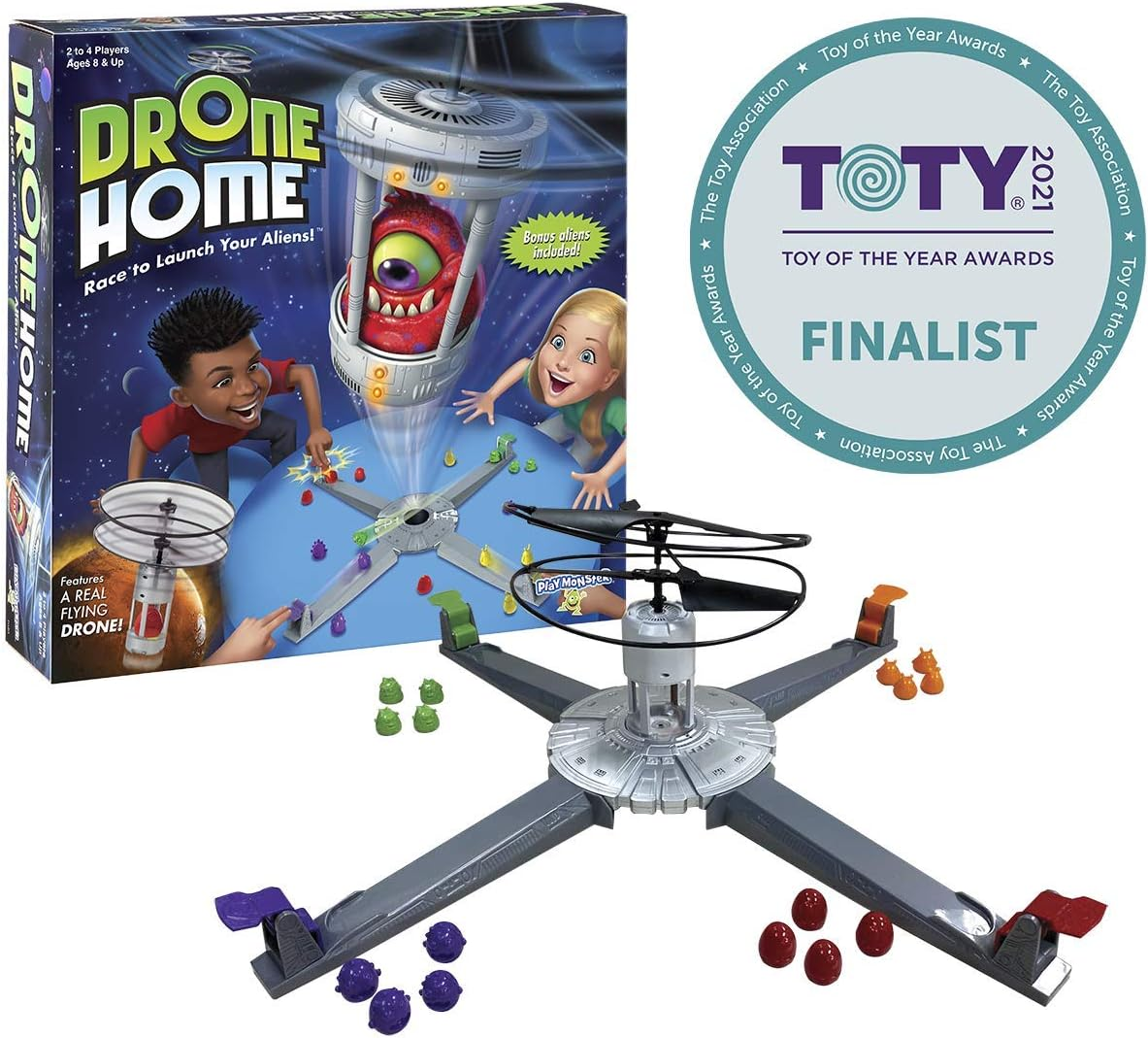 Drone Home - First Ever Game with a Real, Flying Drone - Great, Family Fun! - for 2-4 Players - Ages 8+ image number 2