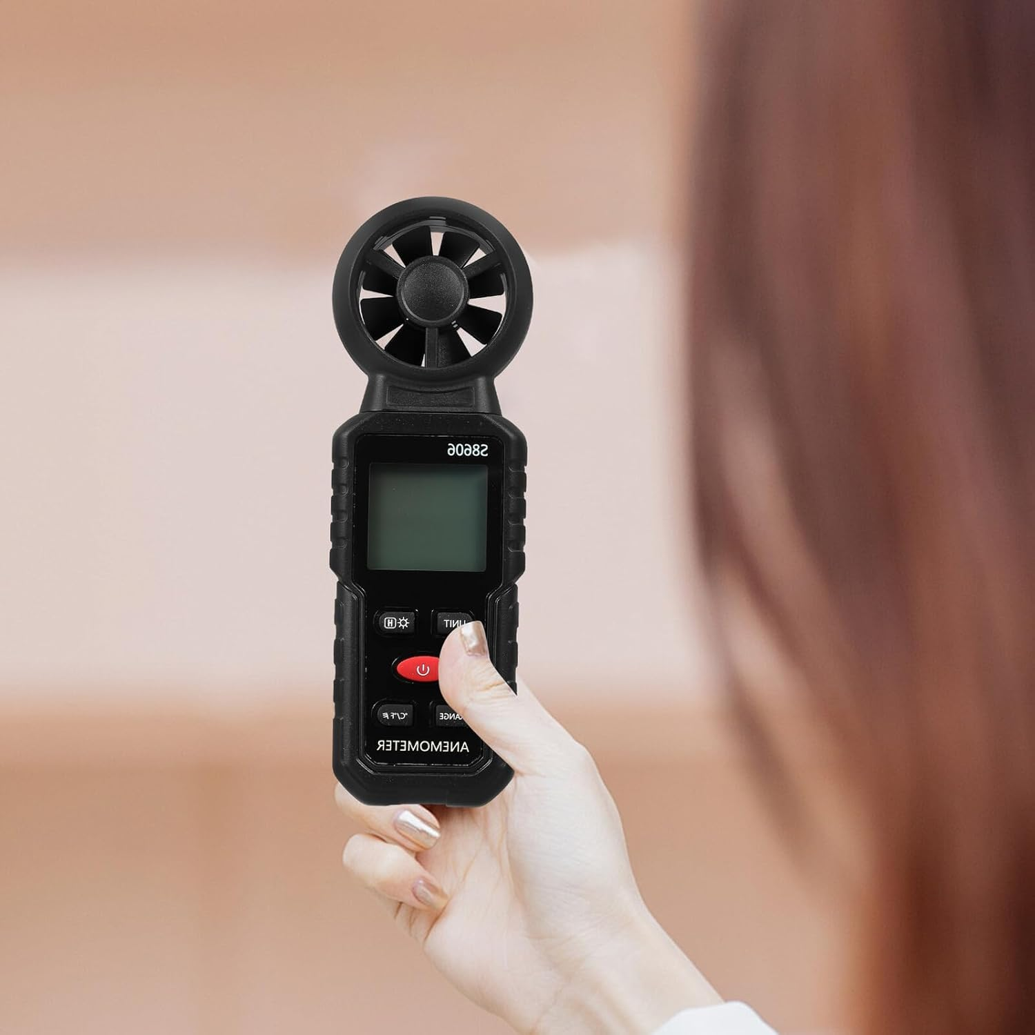 COHEALI High Precision Handheld Wind Speed Portable Anemometer for Outdoor Wind Measurement Lightweight for Air Velocity Testing image number 2