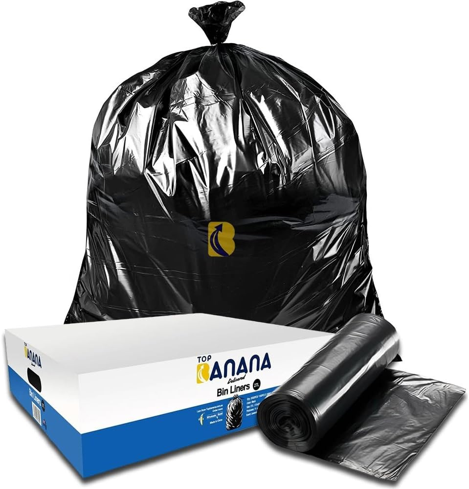 Garbage Bags 27L Carton of 2,000 - Topbanana Black Rubbish Bin Liners 59 X 51 Cm - 11 Um Standard Thickness - Lavender Scented Waste Bags for Offices, Commercial Spaces, Household & Cleaning image number 5