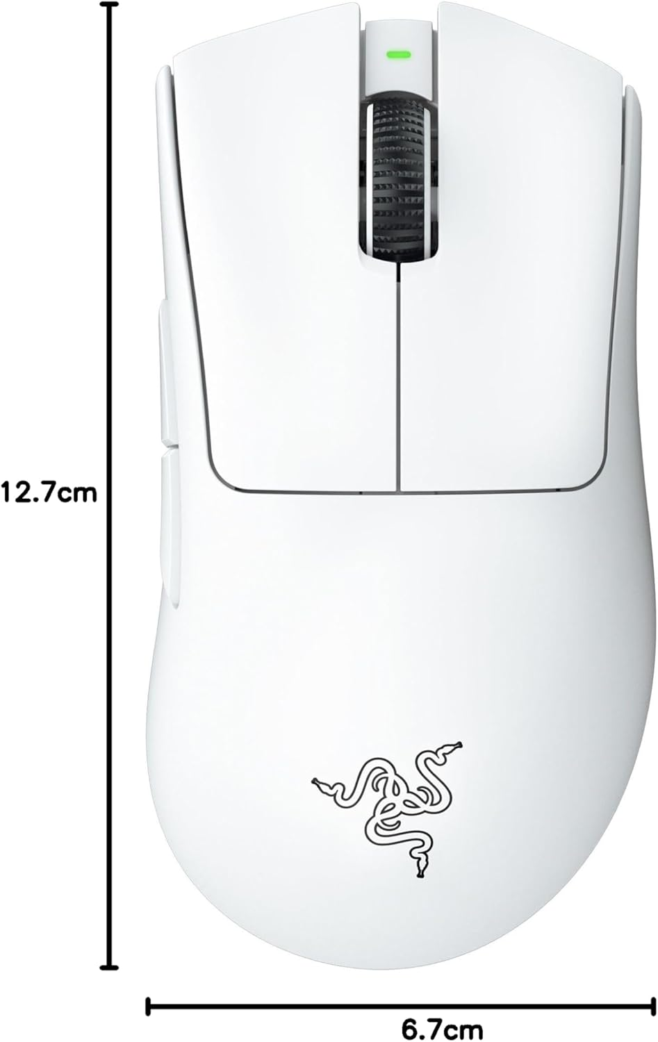 Razer Deathadder V3 Pro - Lightweight Wireless Ergonomic Esports Mouse (63G Lightweight Design, Focus Pro 30K Optical Sensor, Mouse Switches Gen-3, Hyperspeed Wireless) White image number 6
