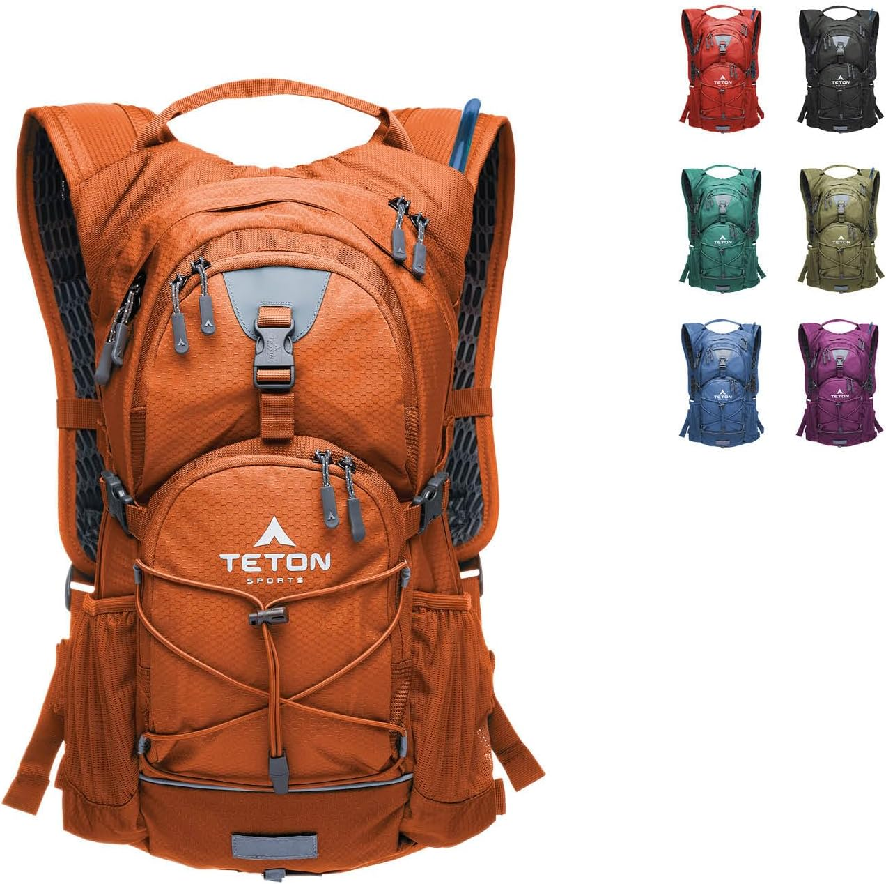 Teton Oasis/Trailrunner Hydration Backpack &ndash; Lightweight Water Pack with 2L/3L Bladder for Hiking, Running, Cycling, Biking &ndash; 2L/18L/22L Sizes &ndash; Sewn-In Rain Cover &ndash; Fits Men and Women