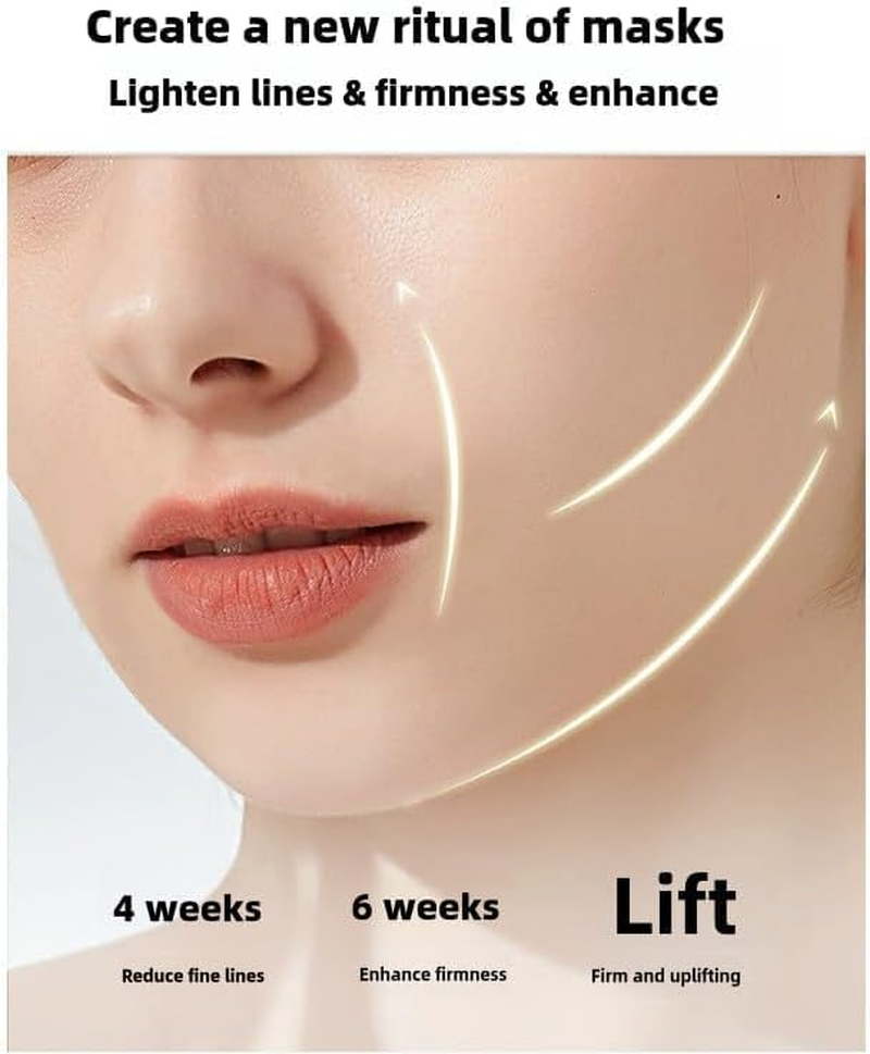 Double Chin Reducer Chin Strap for Sleeping 5PCS for Women and Men V Line Lifting Mask V Shape Face Tape Chin and Neck Mask for Skin Firming (Grey, One Size) image number 1