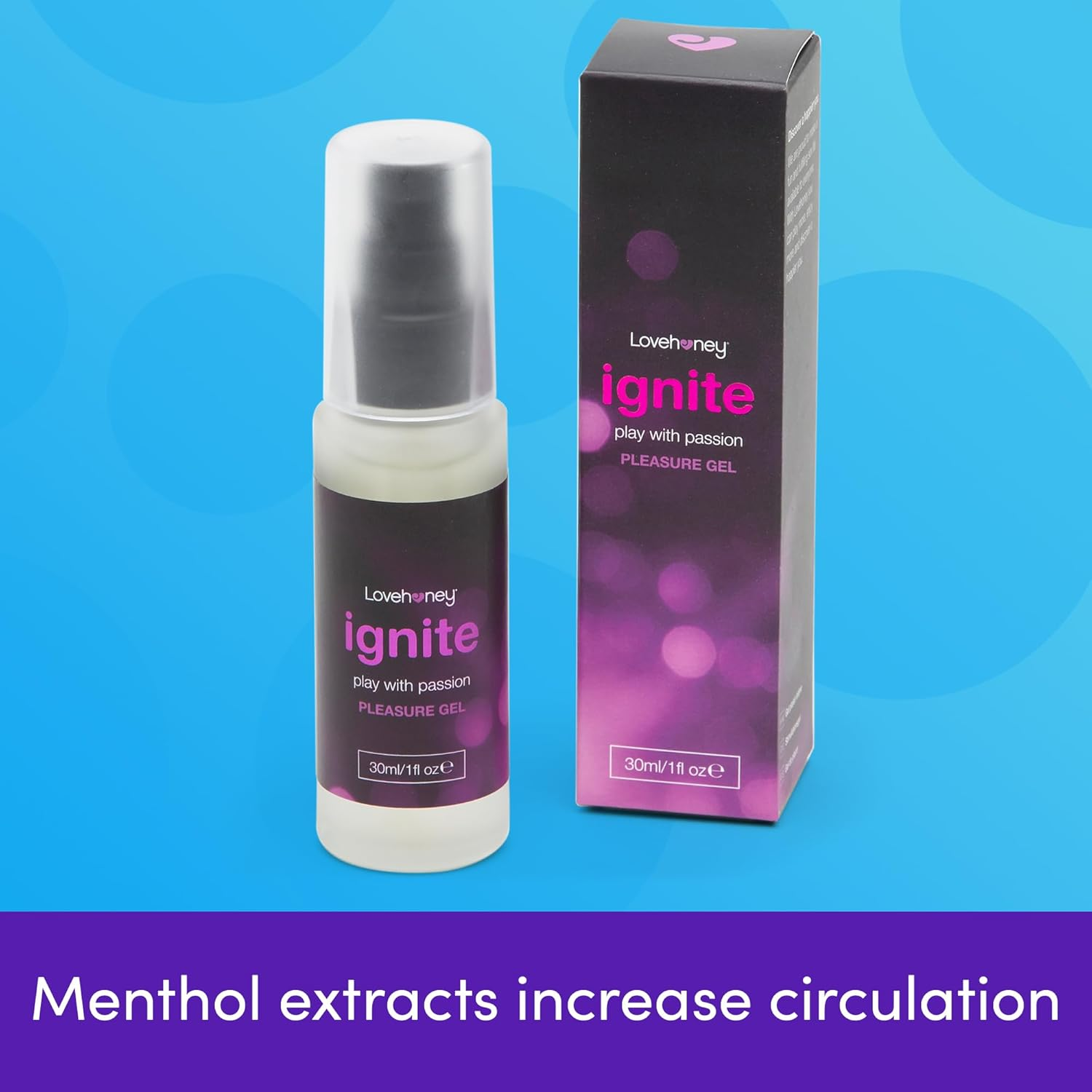 Lovehoney Ignite Water Based Lube Gel - Silky Tingle Lubricant & Licks for Men, Women & Couples - Versatile & Light Smooth Lubricant - 100Ml image number 3