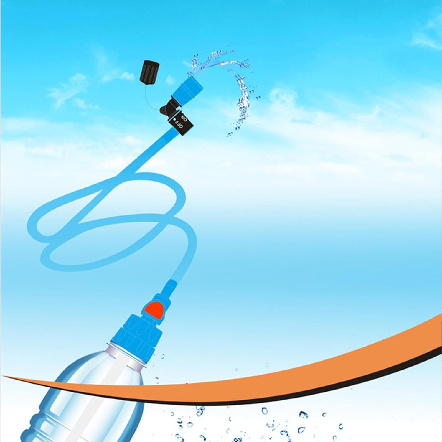 Leakproof Water Bladder - Hydration Tube for Hydration Pack | Hydration Tube, Portable Water Bottle Accessories for Hiking, Fishing, Climbing, Rafting, Camping, Outdoor Activities and Travel image number 1