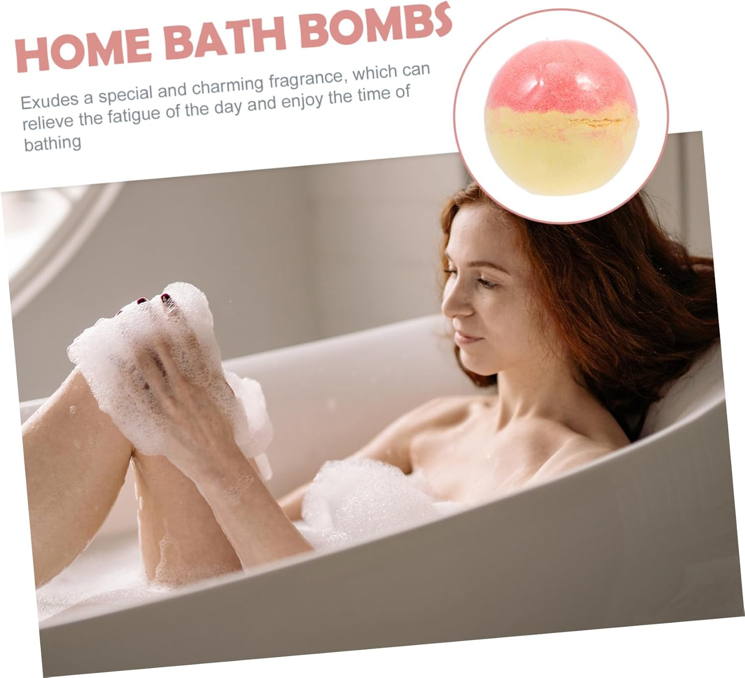 Beatifufu Bathing Foaming Essential Oil Sea Salt Bath Ball Kids Shower Steamer Bathing Supply image number 3