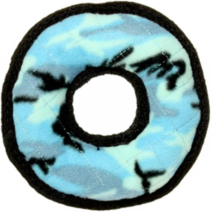 Tuffy Interactive Play Plush Dog Squeaker Toy, Blue