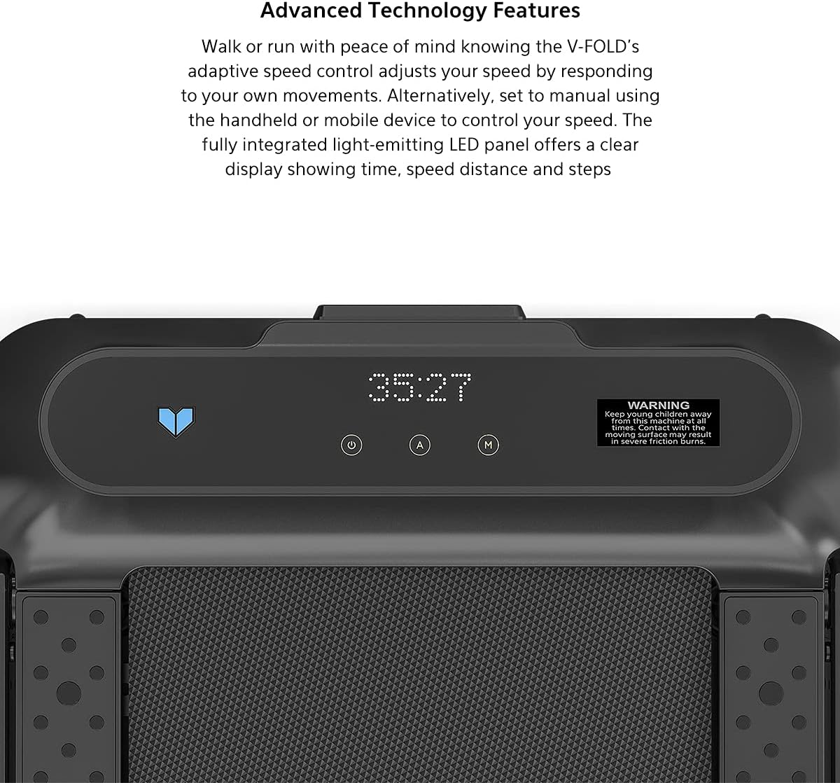 Lifespan Fitness V-FOLD Treadmill with Ergodesk Automatic Standing Desk, White, 150 Cm image number 1