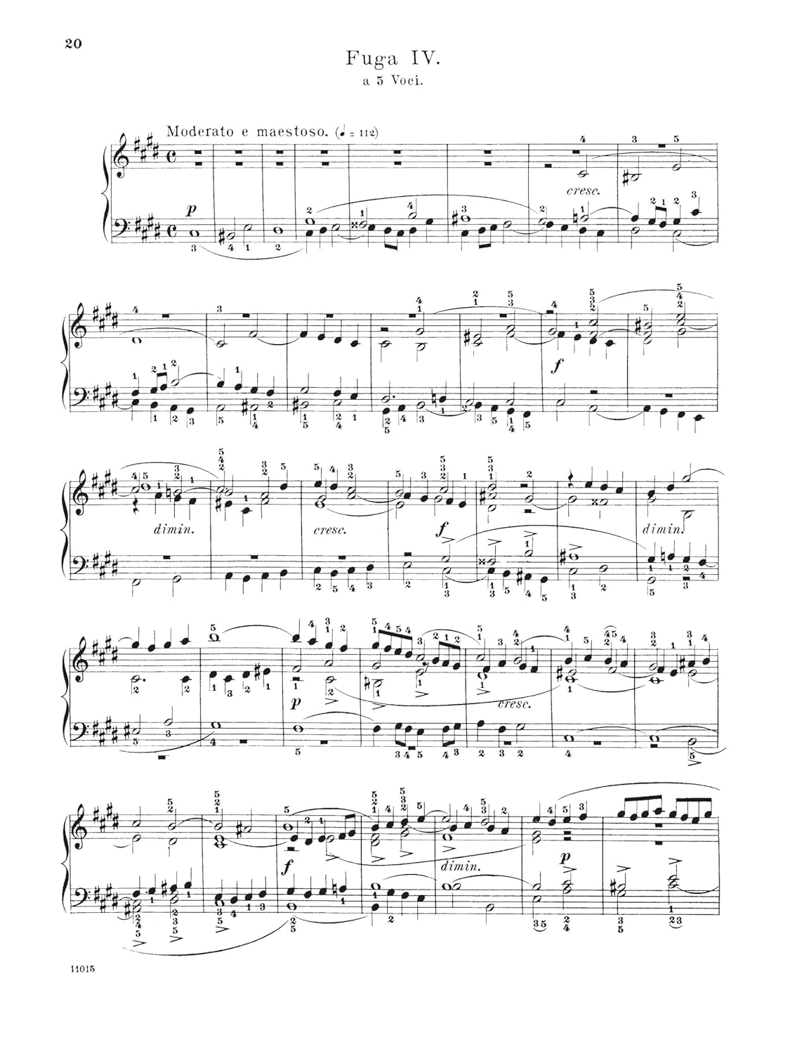 G. Schirmer, Inc. Bach Well Tempered Clavier Book 1: Schirmer Library of Classics Volume 13 Piano Solo image number 6