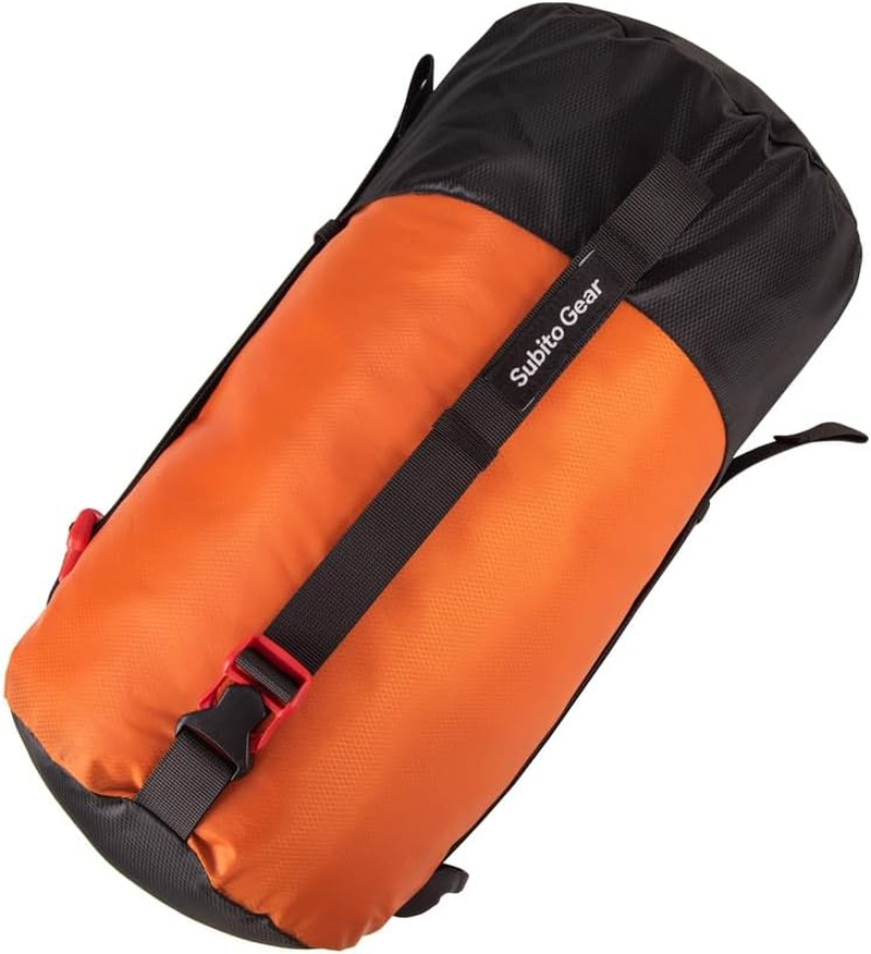 Aomiun Compression Stuff Sack Polyester Compression Bag Tear-Resistant Sleeping Bag Compression Sack 2L/6L/8L/18L/25L for Camping Hiking Backpacking - Green-M image number 5