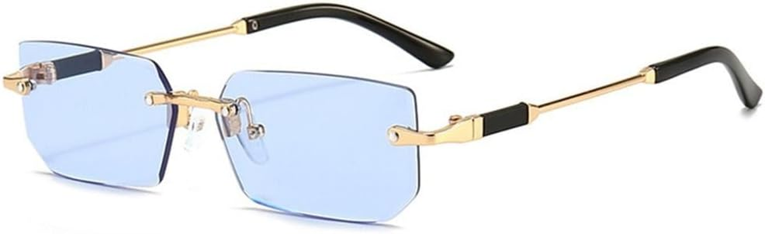 Rimless Sunglasses for Women Men Frameless Sun Glasses Shades UV400 Eyewear