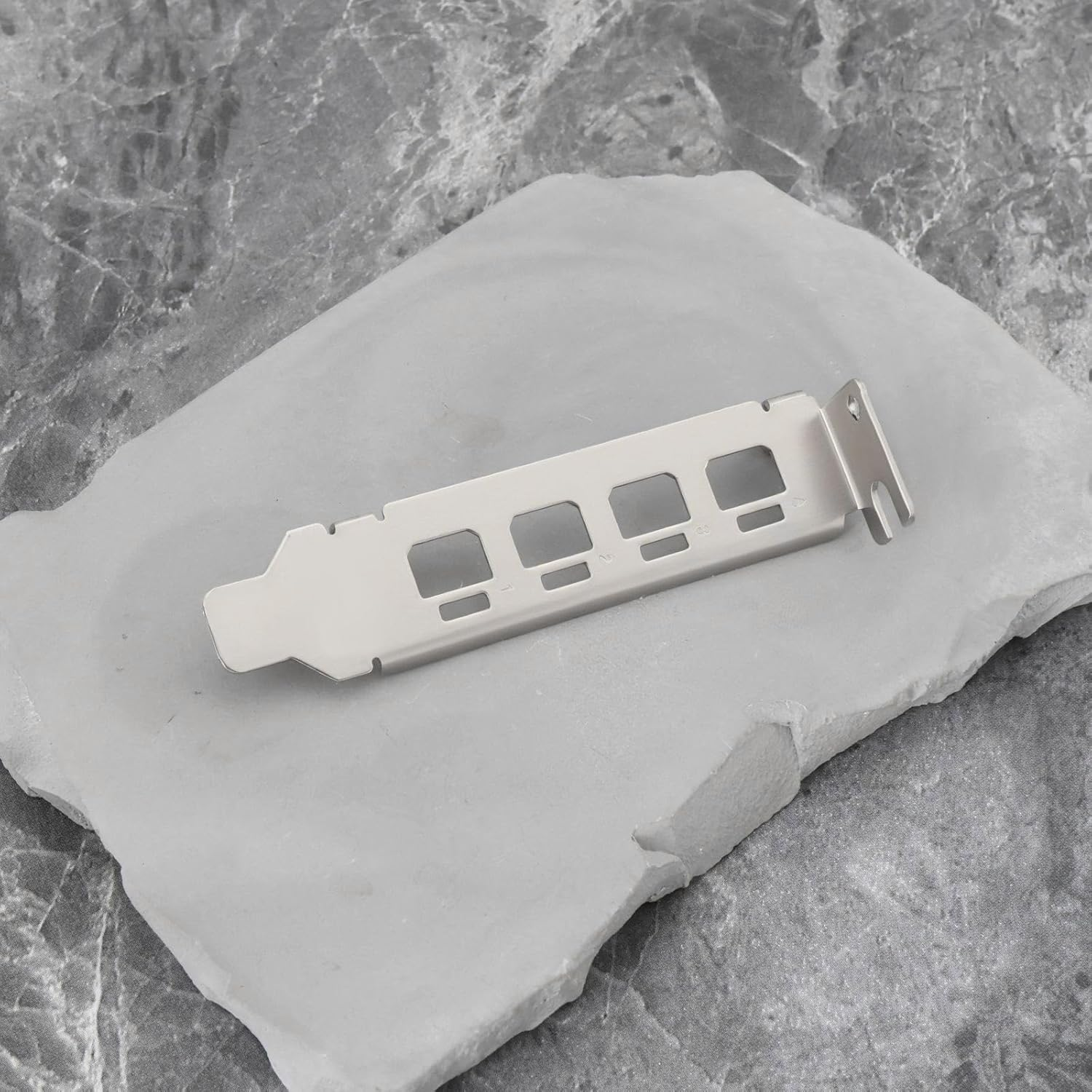 SING F LTD 2PCS Low Profile Graphics Card Bracket Compatible with NVIDIA Quadro K1200 NVS510 P600 P620 P1000 T600 T1000 79.6X18.8Mm with Screws Silver image number 2