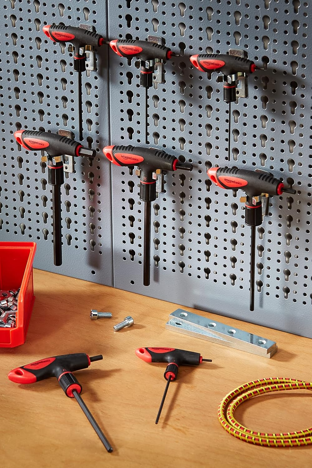 Amazonbasics 8-Piece T-Handle Hex Key Set - 2-10 Mm image number 1