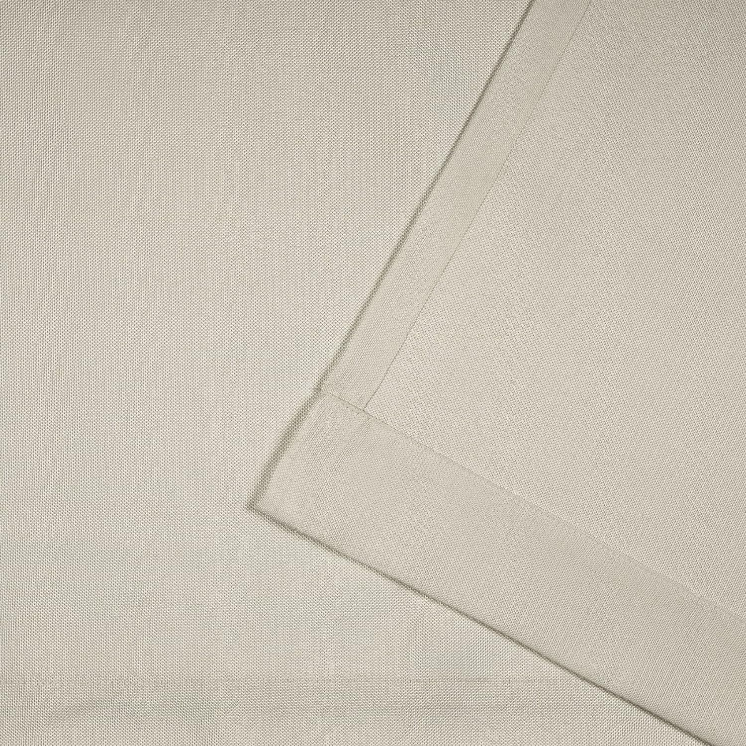 Exclusive Home Curtains Biscayne Indoor/Outdoor Two Tone Textured Tab Top Curtain Panels, 54X108, Sand image number 1