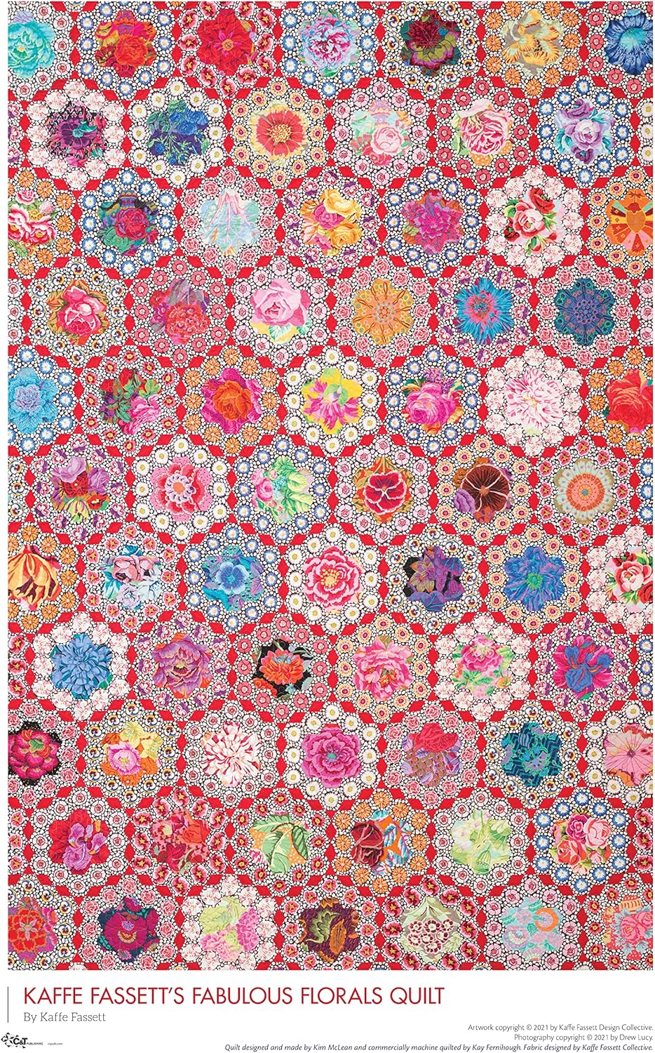 Kaffe Fassett'S Fabulous Florals Quilt Jigsaw Puzzle for Adults: 1000 Pieces image number 1