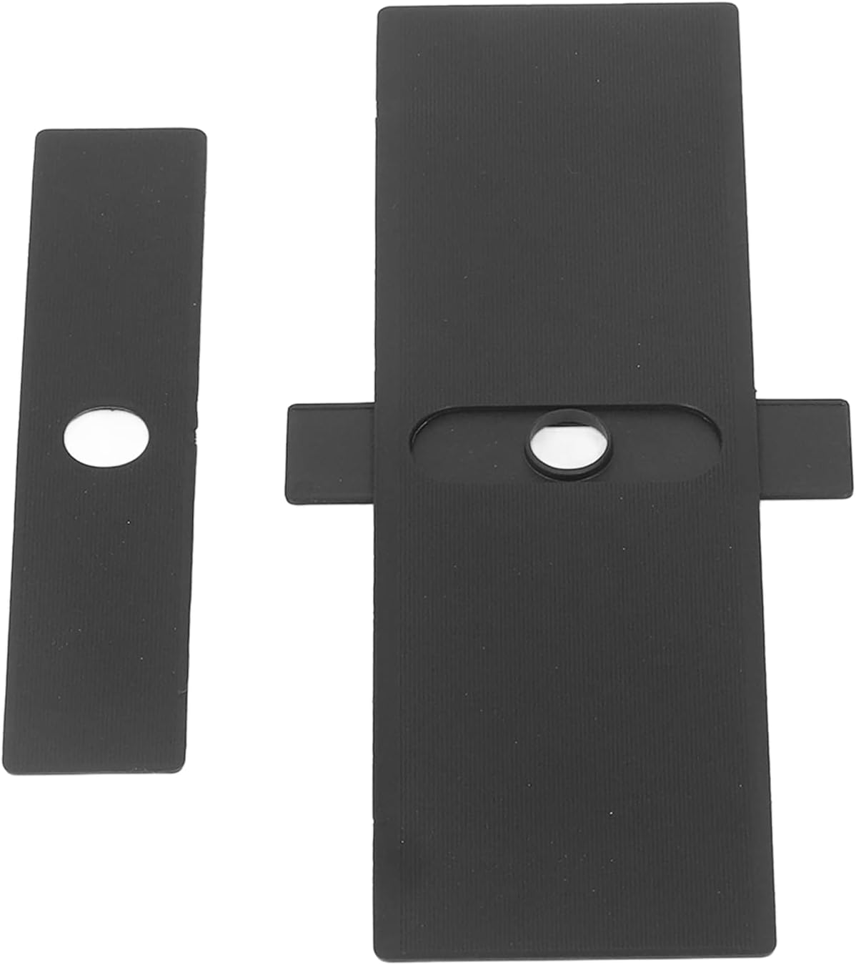 Zudoo 2Pcs Car Shift Panel Dust Cover, Black Rubber, 100% Rubber, Minimalist Style, Easy to Install, Replacement for Mitsubishi Pajero V93 V80 V87 V97