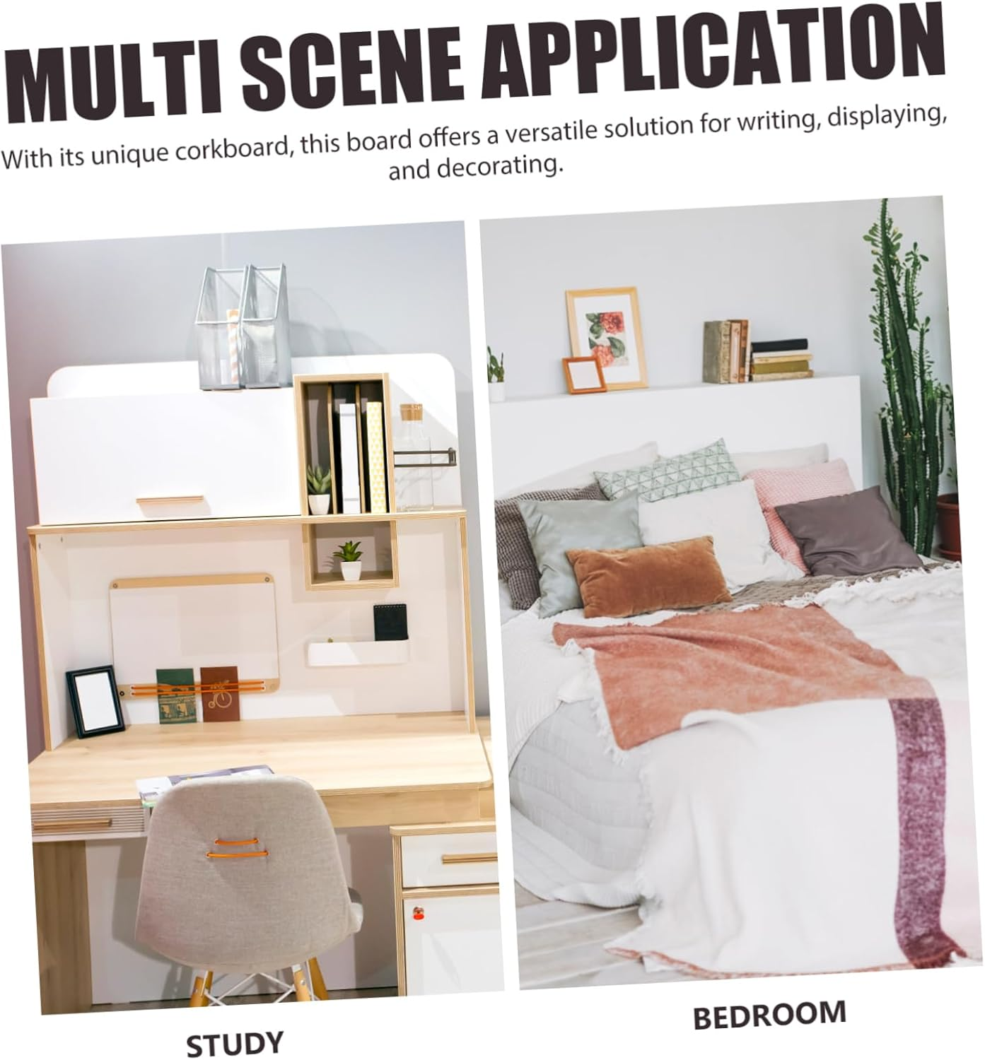 Operitacx Extra Pin Board Home Office Desk Stand Frameless Cork Board Creative Bulletin