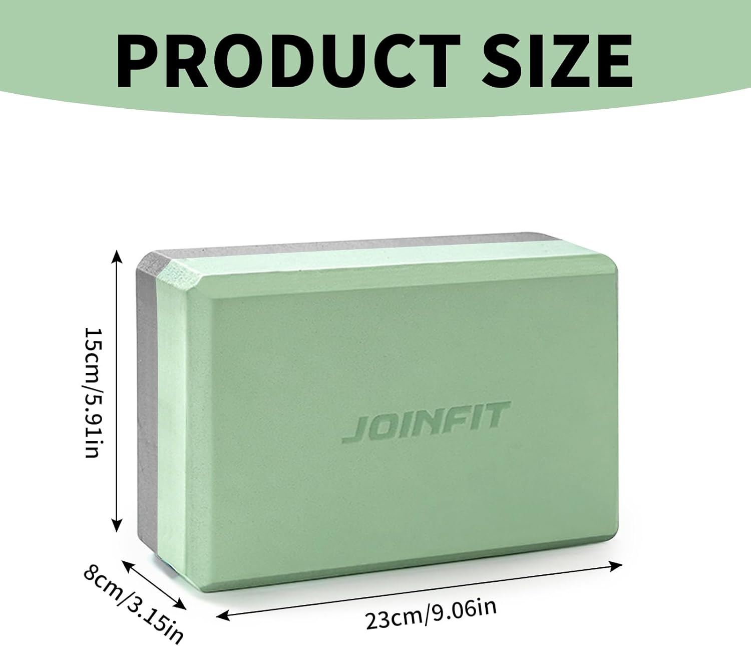 Yoga Blocks 2 Pack, High Density 23 X 15 X 8 Cm, (Set of 2) EVA Yoga Bricks,Lightweight Fitness Foam Bricks, Anti-Slip,Soft,For Yoga,Pilates,Gym Practice,Flexibility,Backbends,Improve Balance image number 4