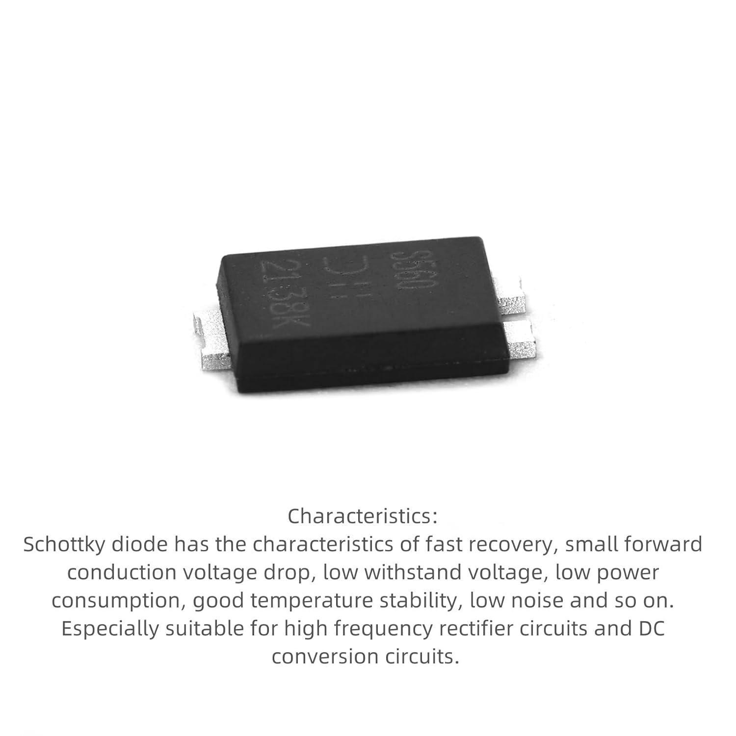 Ruimou 5Pcs 2Pin Schottky Diode DI-5 Rectifier 60V 5A PDS560-13 Suitable for Household Appliances and Industrial Electronic Circuits image number 4